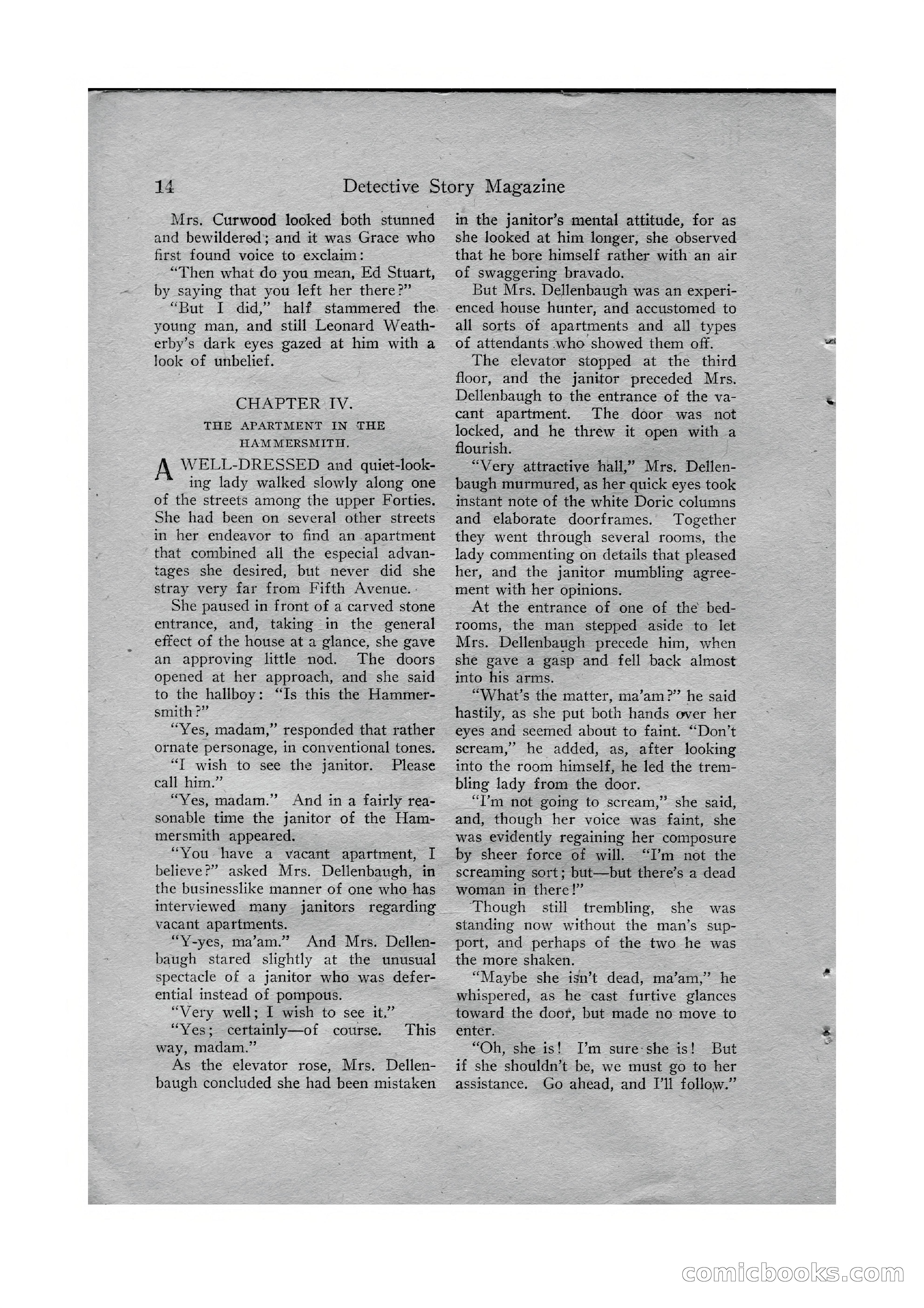 Detective Story Magazine, Vol. VI, No. 1 — page 16 of 132