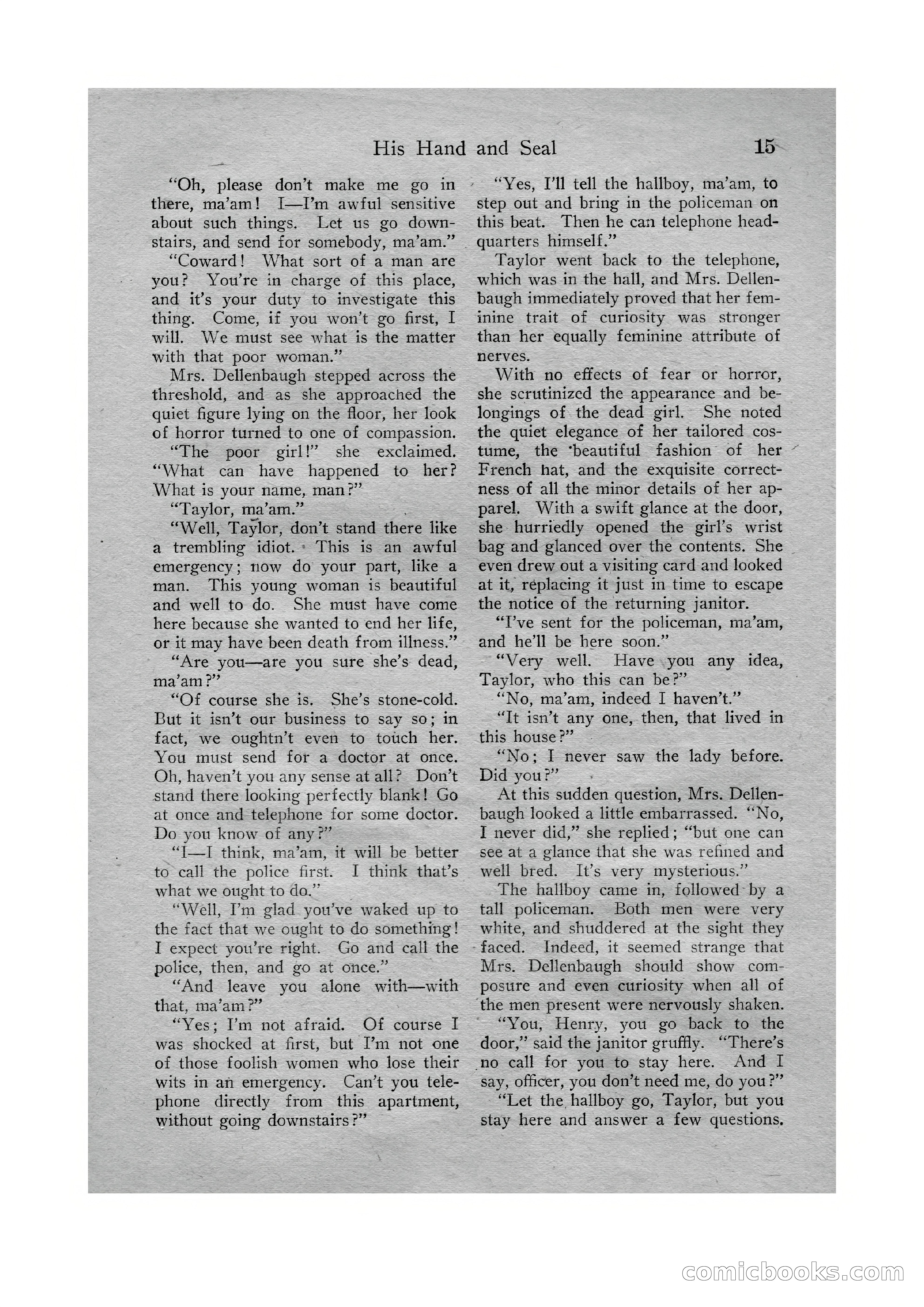 Detective Story Magazine, Vol. VI, No. 1 — page 17 of 132