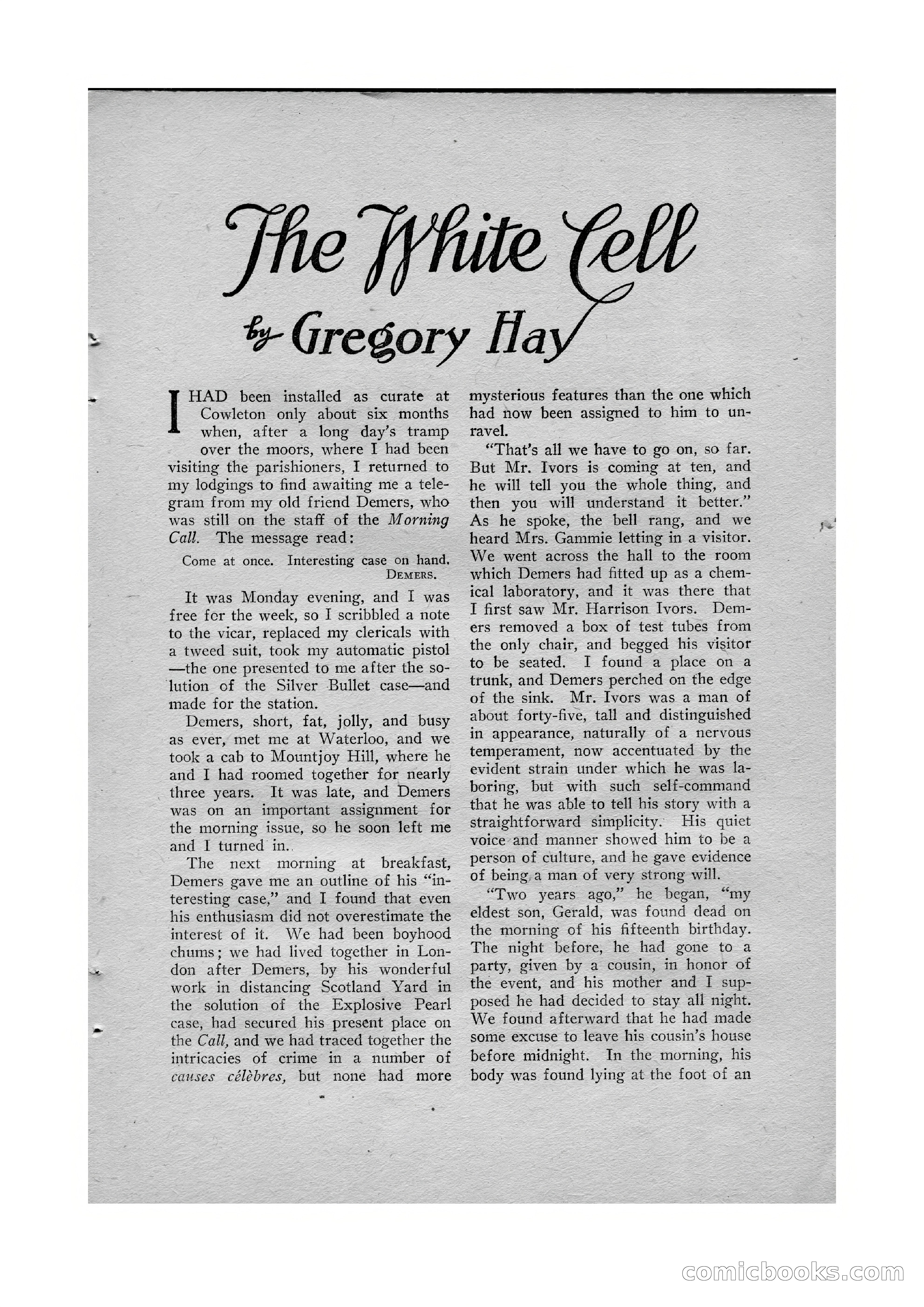 Detective Story Magazine, Vol. VI, No. 1 — page 21 of 132