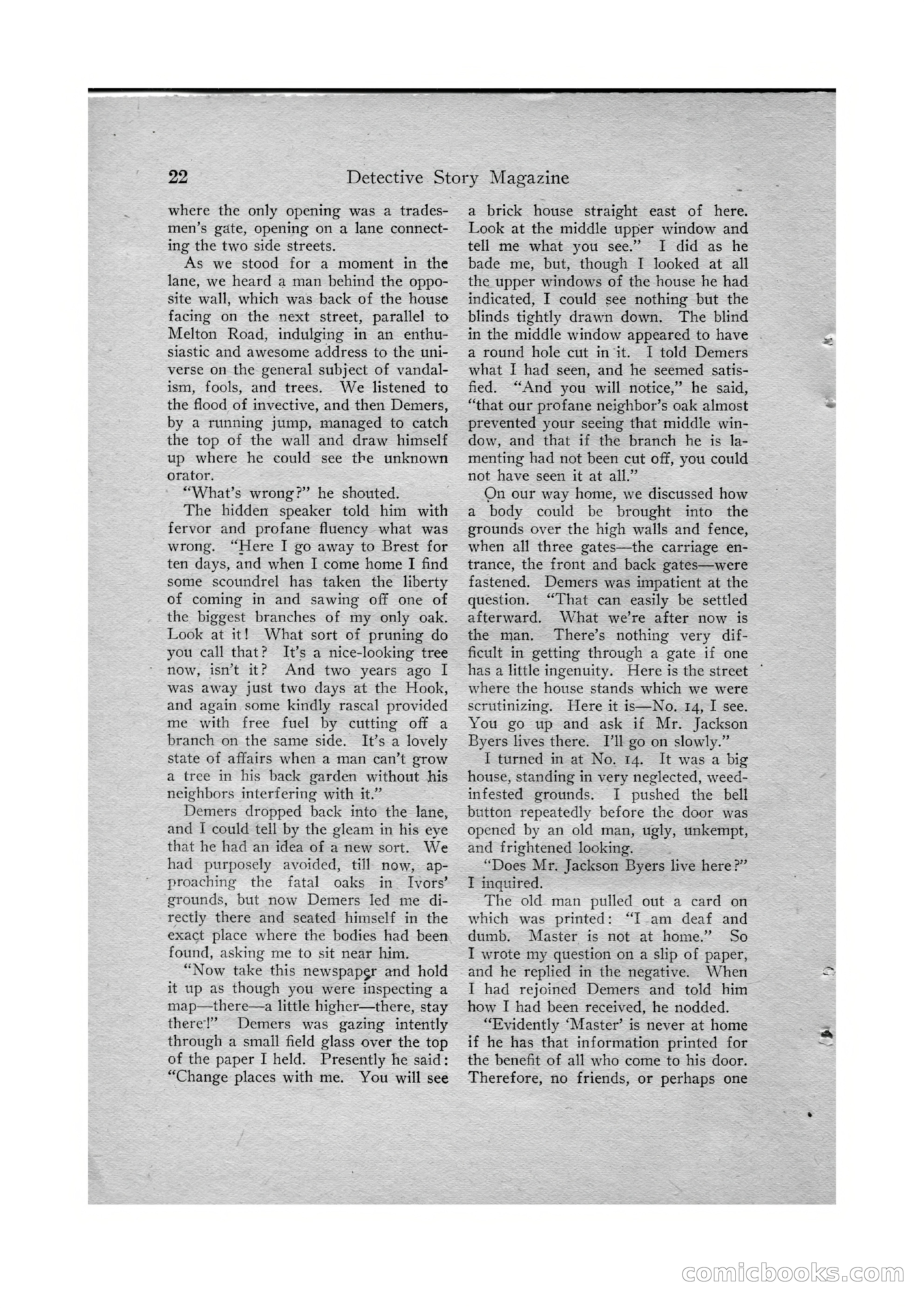 Detective Story Magazine, Vol. VI, No. 1 — page 24 of 132