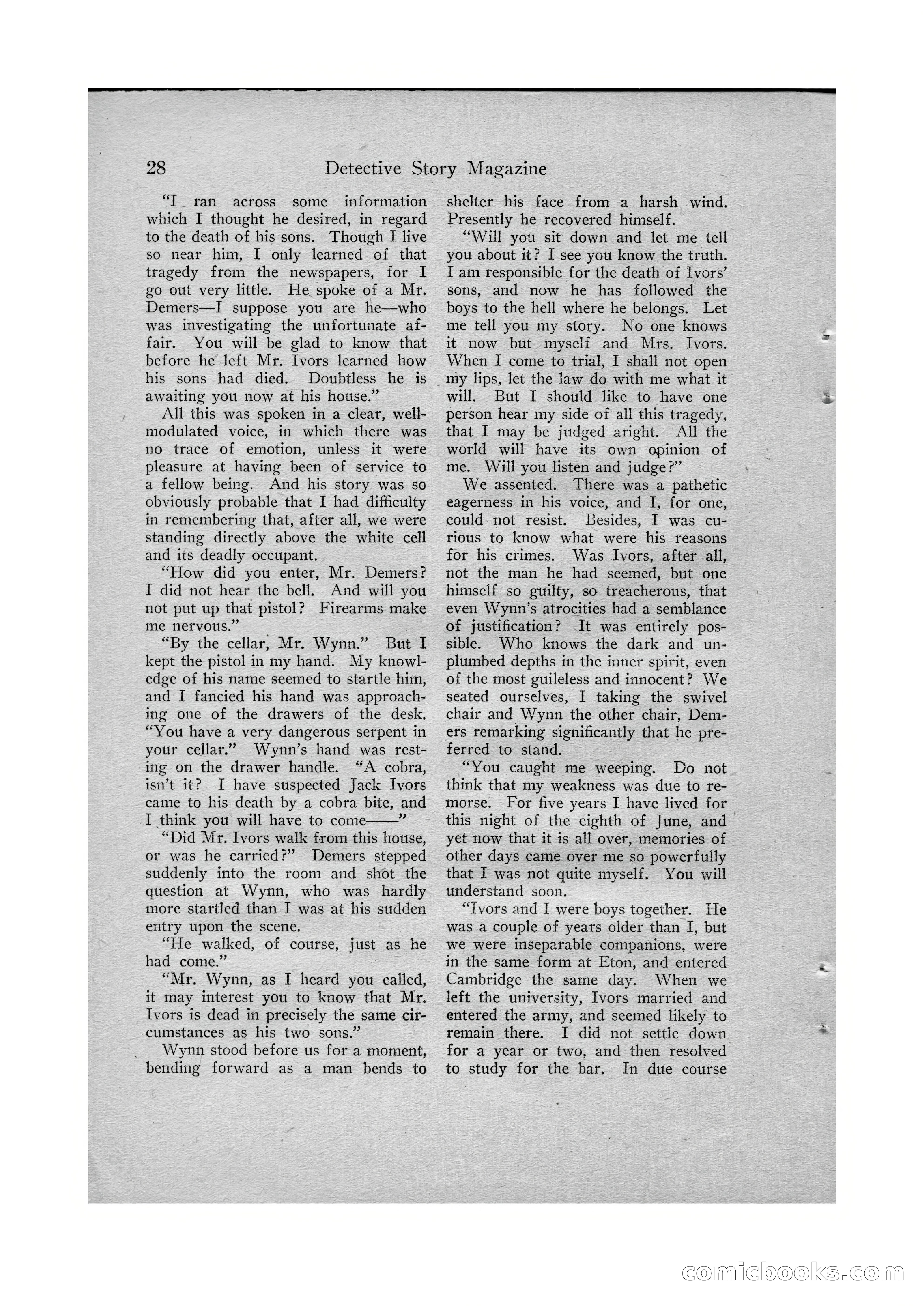 Detective Story Magazine, Vol. VI, No. 1 — page 30 of 132
