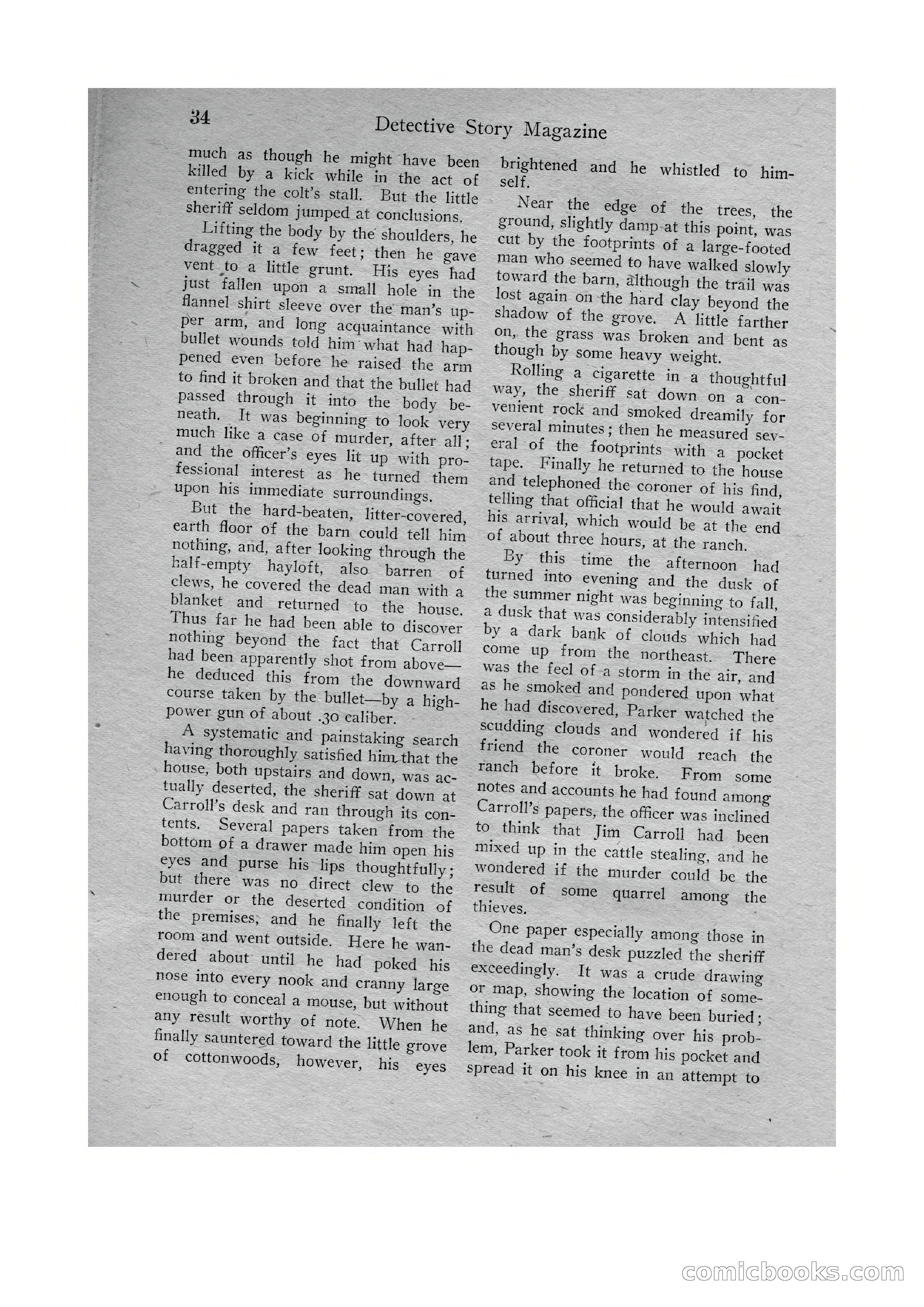Detective Story Magazine, Vol. VI, No. 1 — page 36 of 132