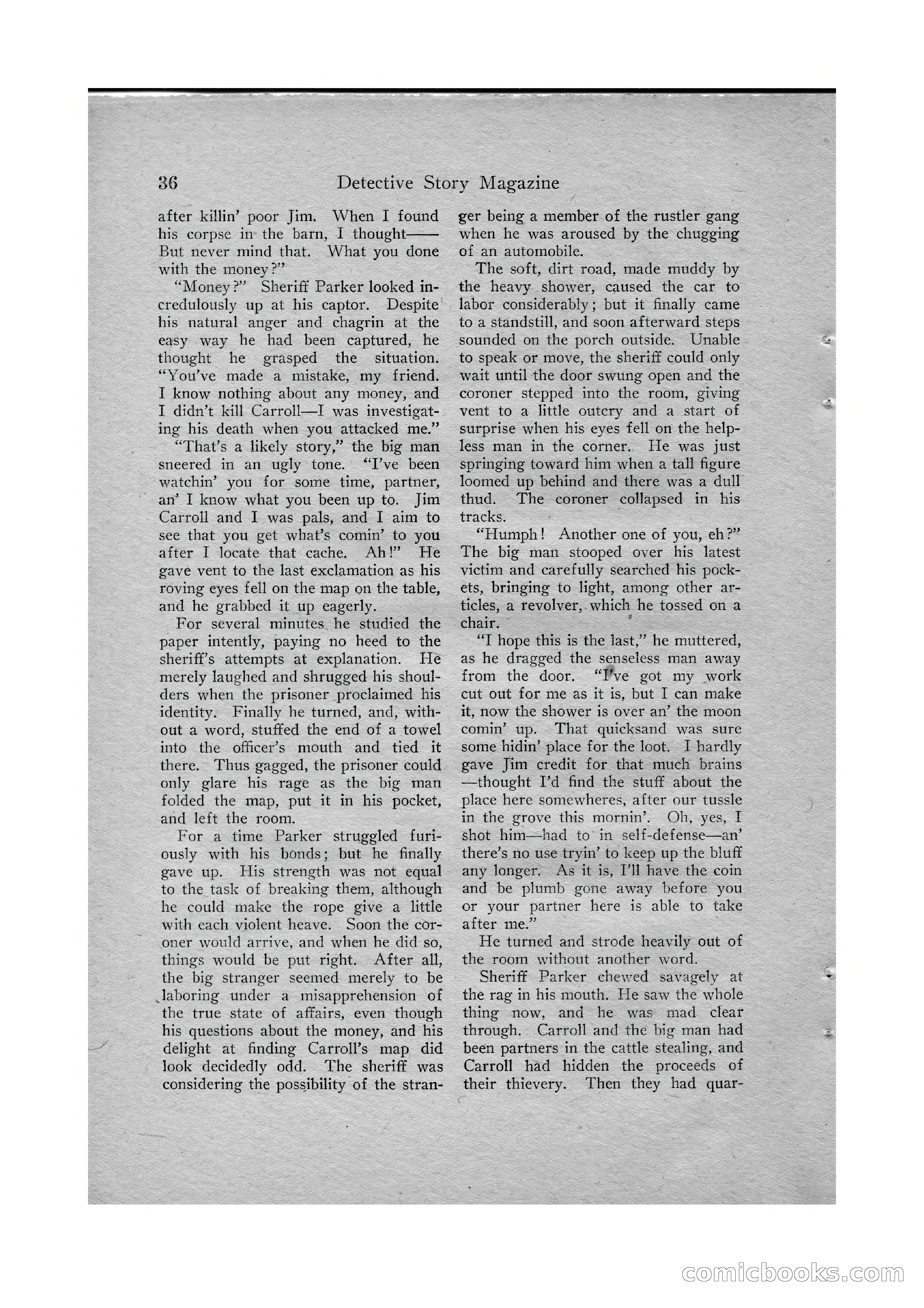 Detective Story Magazine, Vol. VI, No. 1 — page 38 of 132