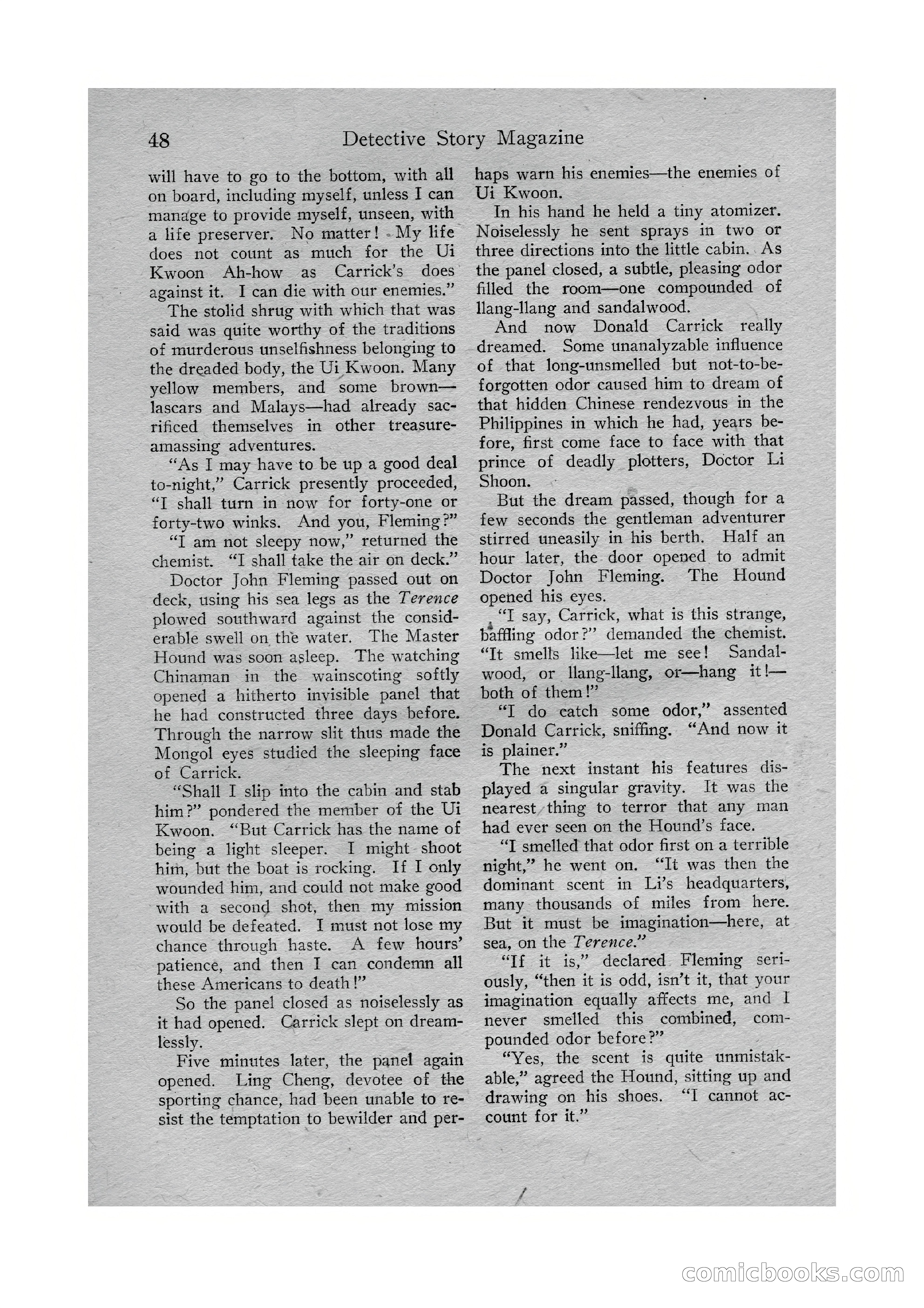 Detective Story Magazine, Vol. VI, No. 1 — page 50 of 132