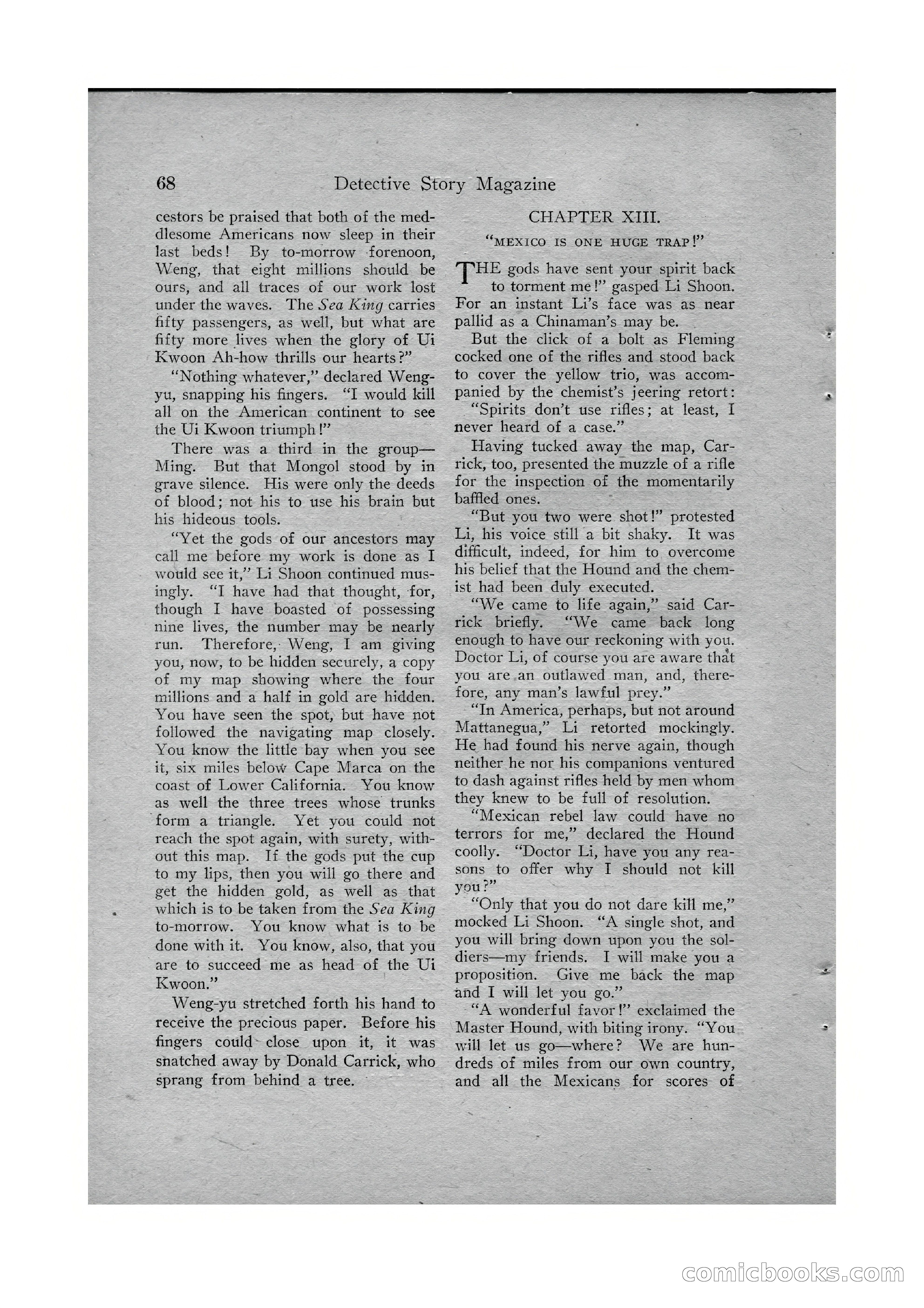 Detective Story Magazine, Vol. VI, No. 1 — page 70 of 132