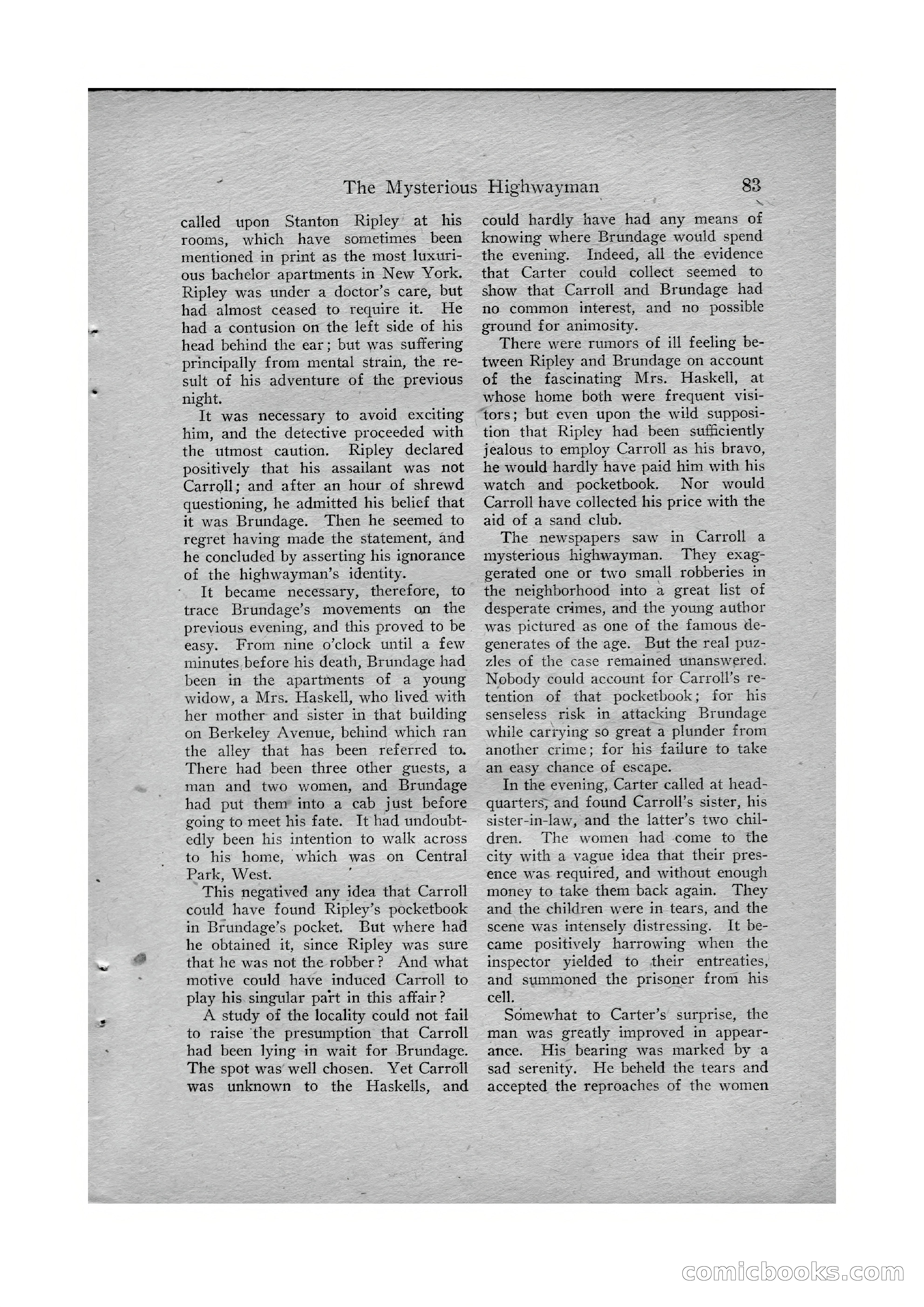 Detective Story Magazine, Vol. VI, No. 1 — page 85 of 132