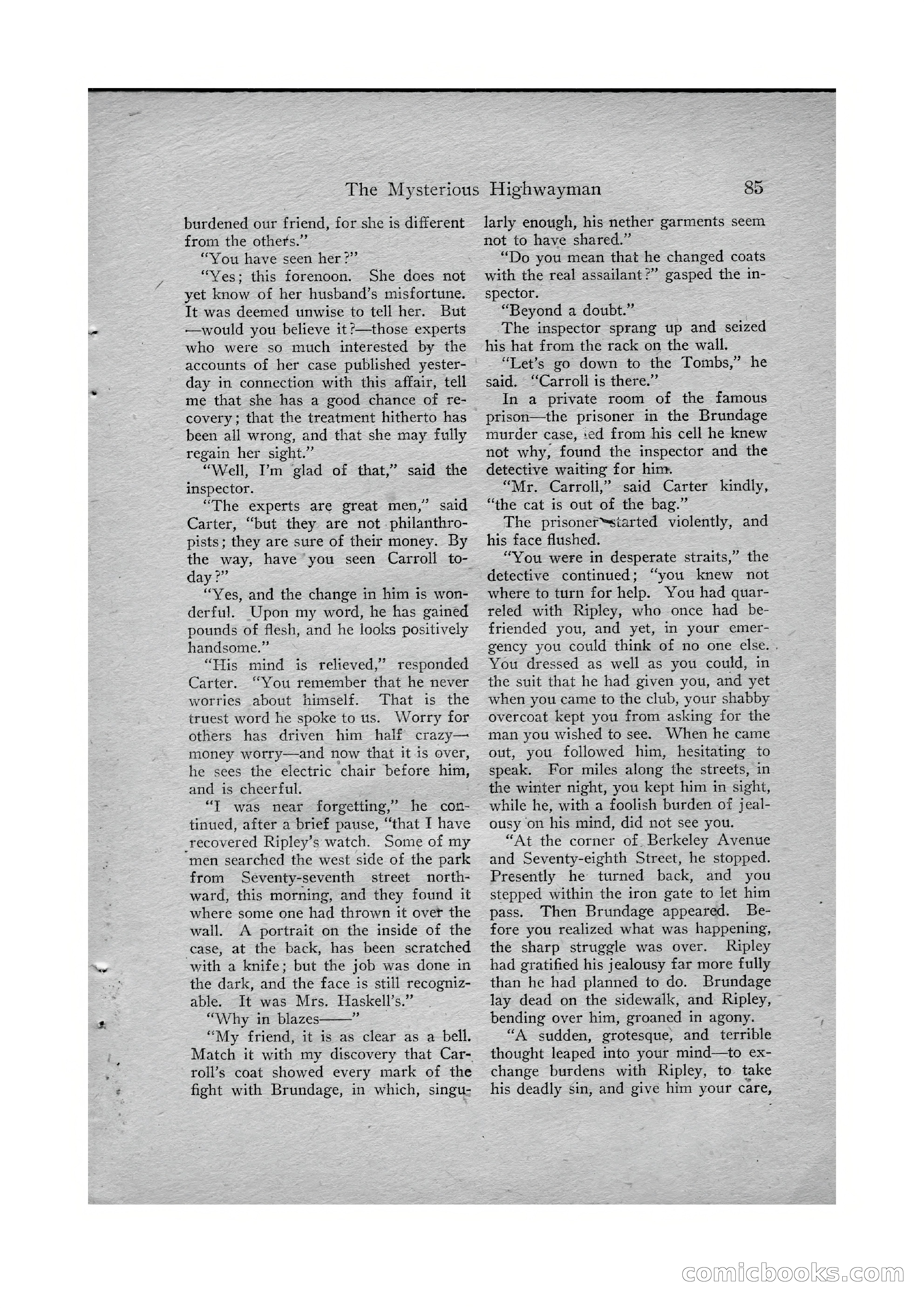 Detective Story Magazine, Vol. VI, No. 1 — page 87 of 132