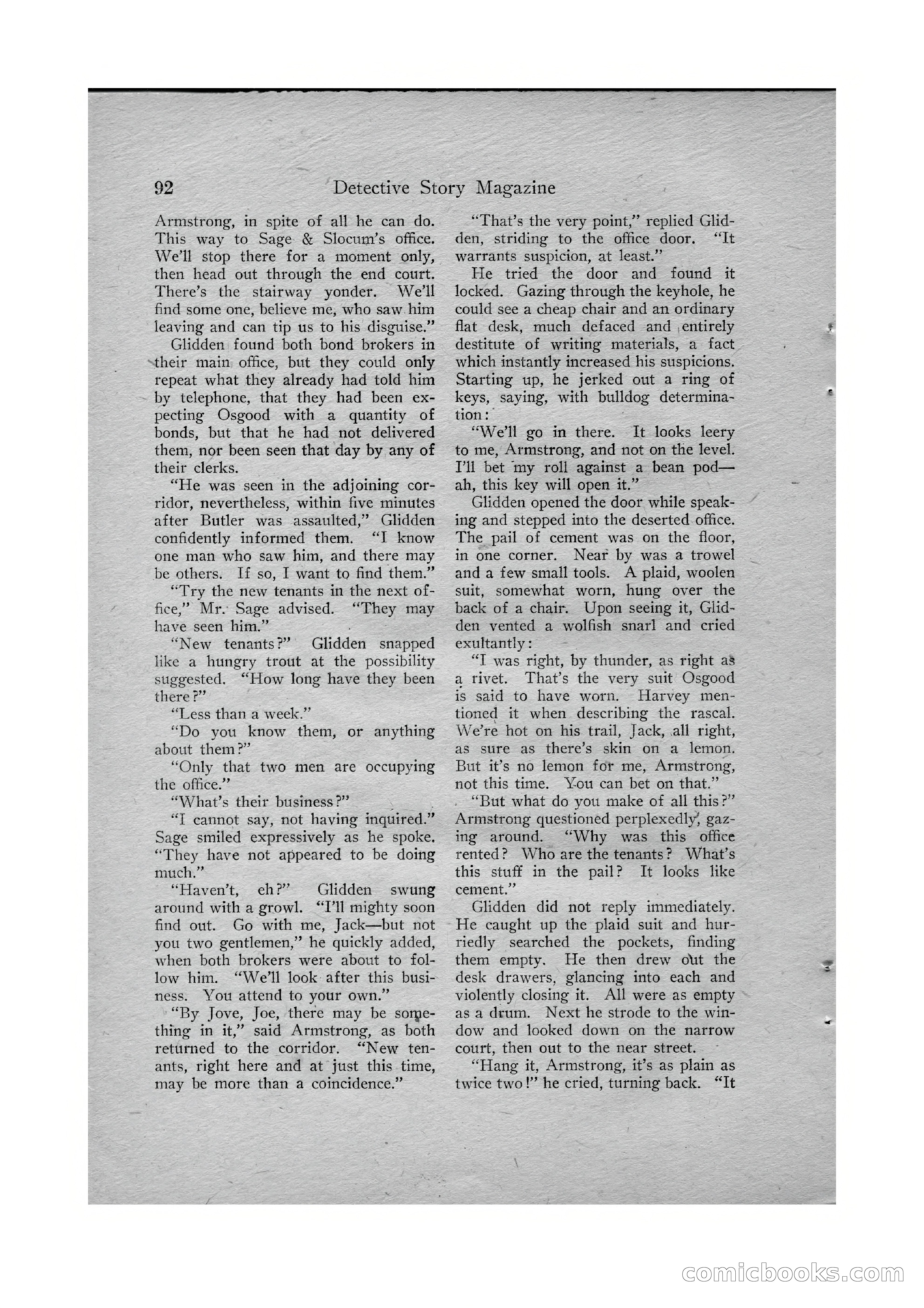 Detective Story Magazine, Vol. VI, No. 1 — page 94 of 132