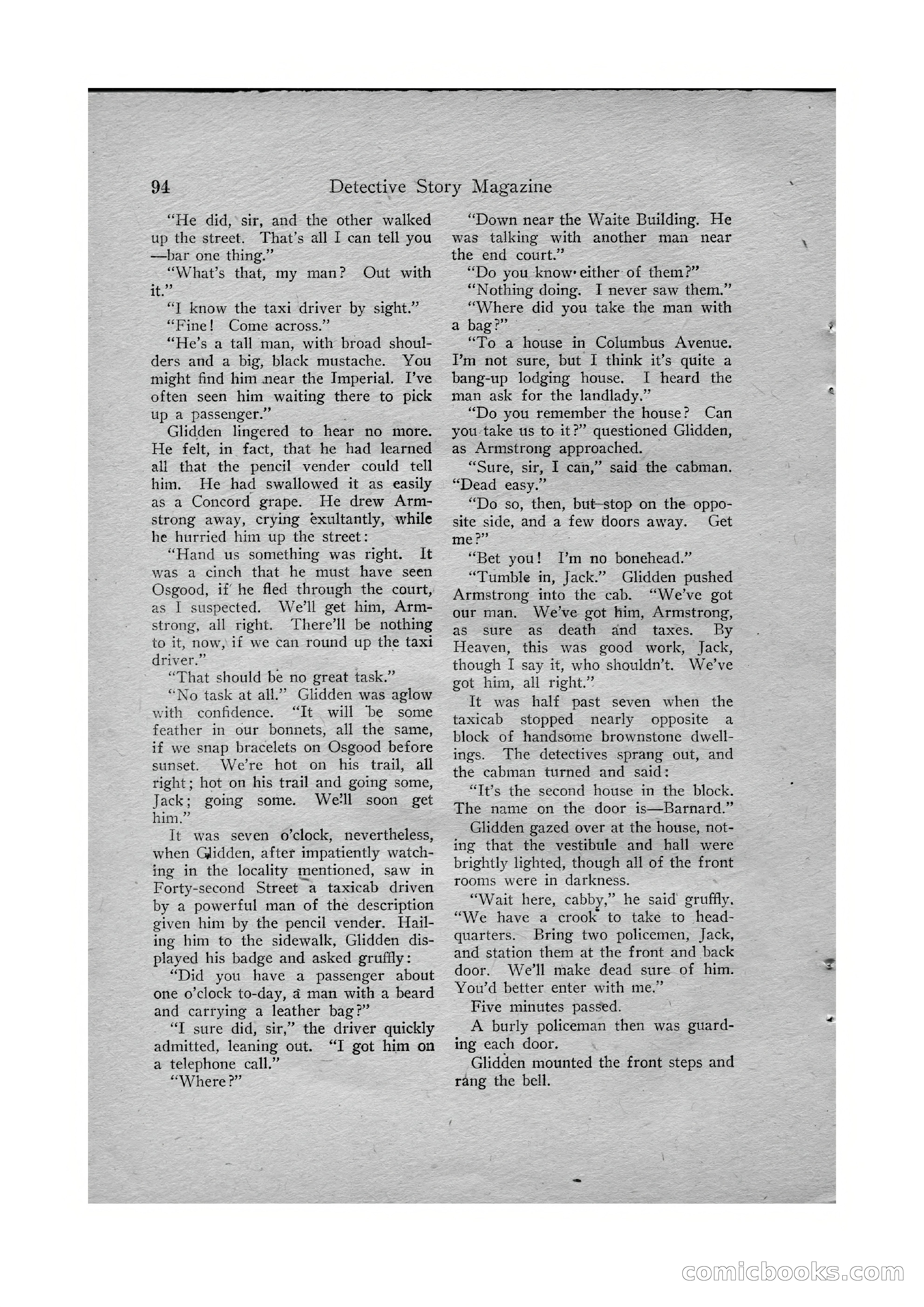 Detective Story Magazine, Vol. VI, No. 1 — page 96 of 132