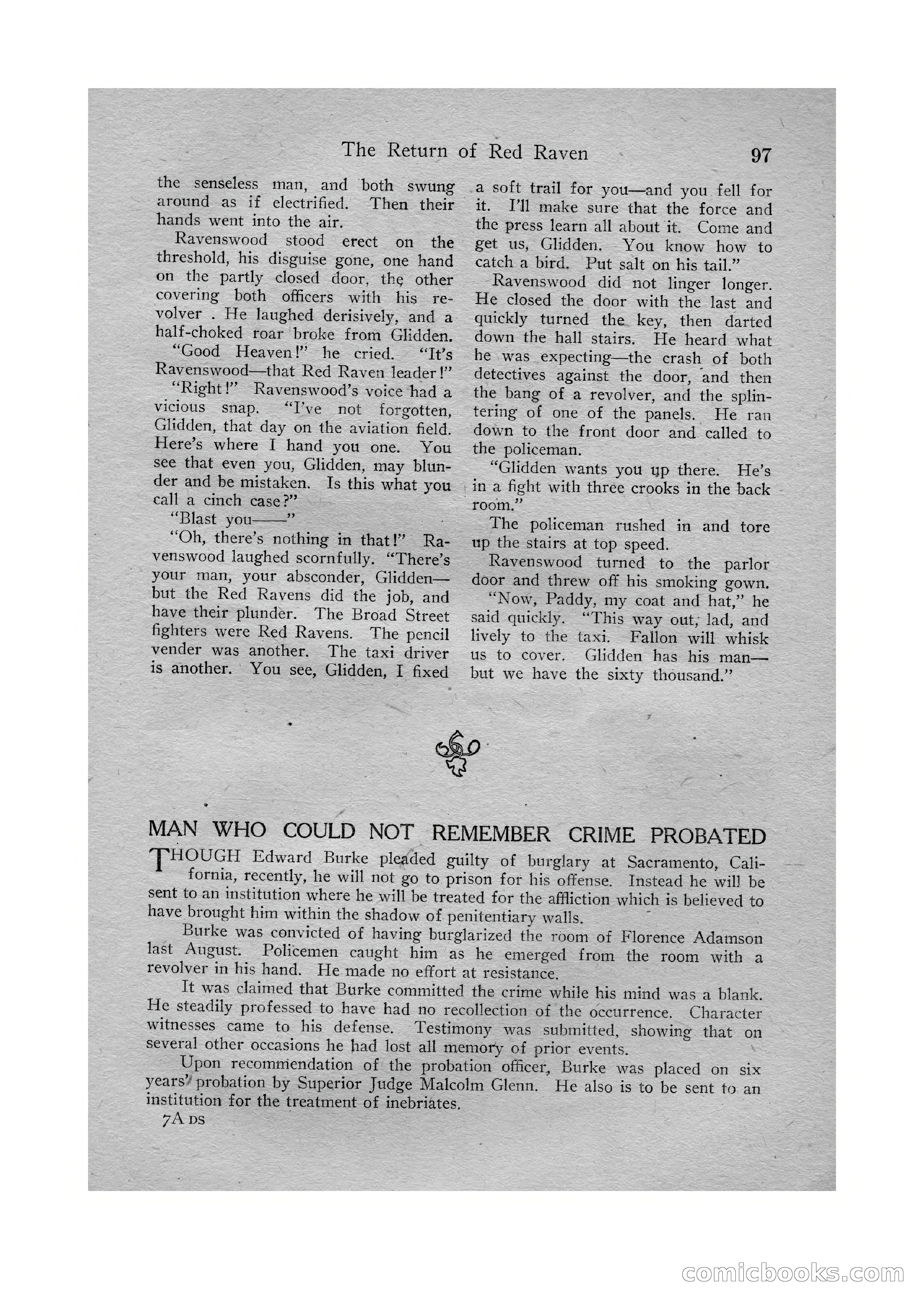 Detective Story Magazine, Vol. VI, No. 1 — page 99 of 132