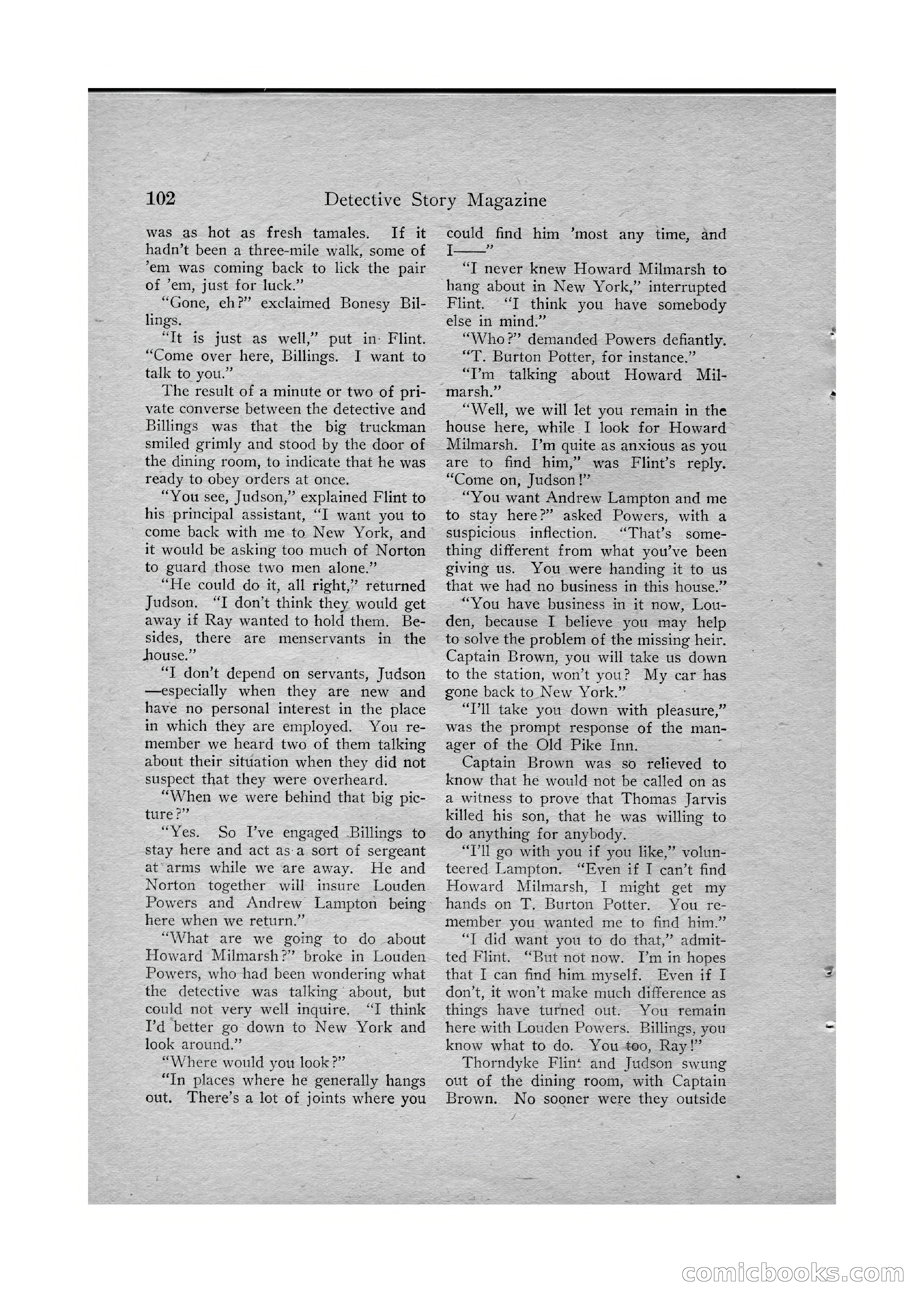 Detective Story Magazine, Vol. VI, No. 1 — page 104 of 132