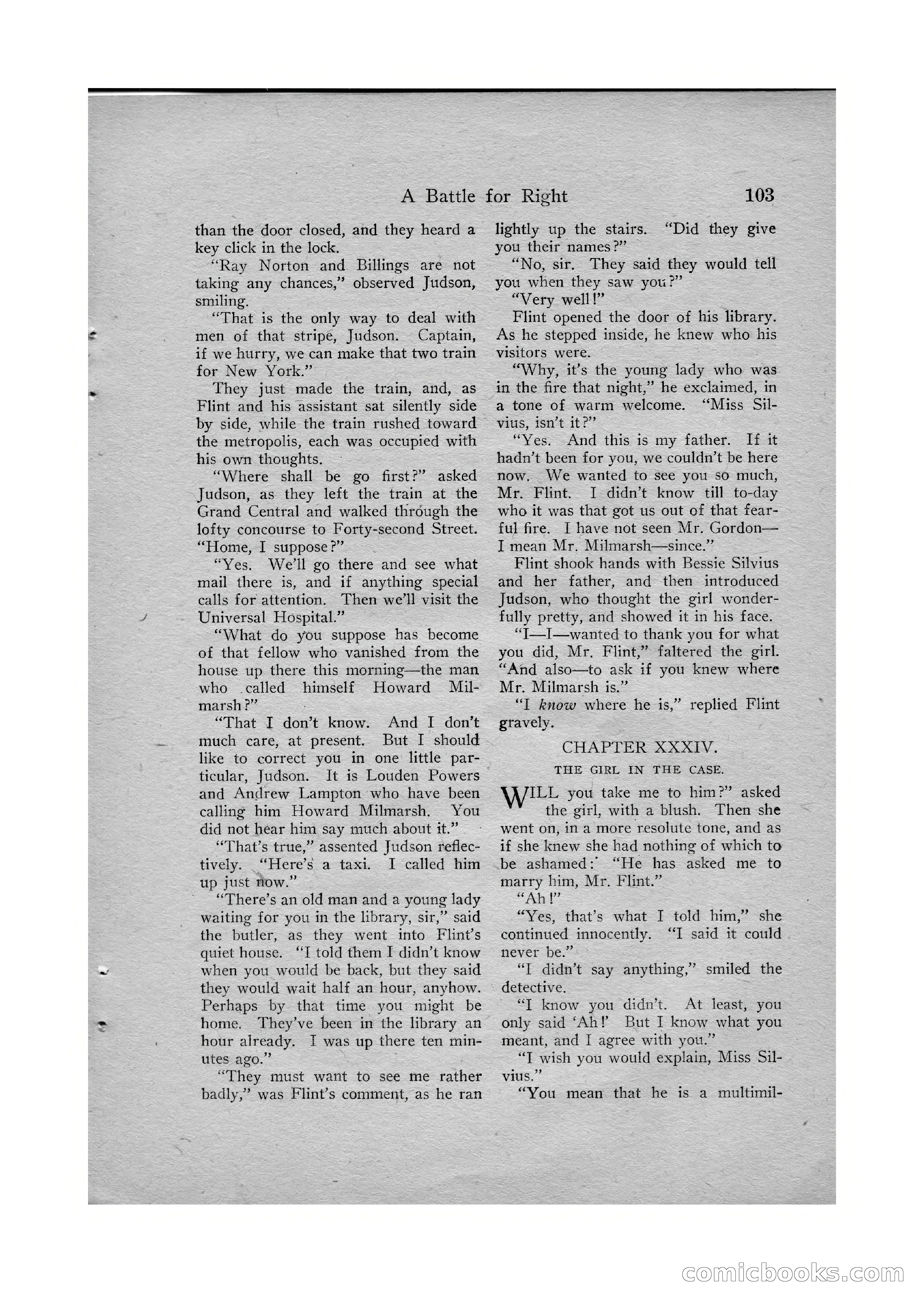 Detective Story Magazine, Vol. VI, No. 1 — page 105 of 132