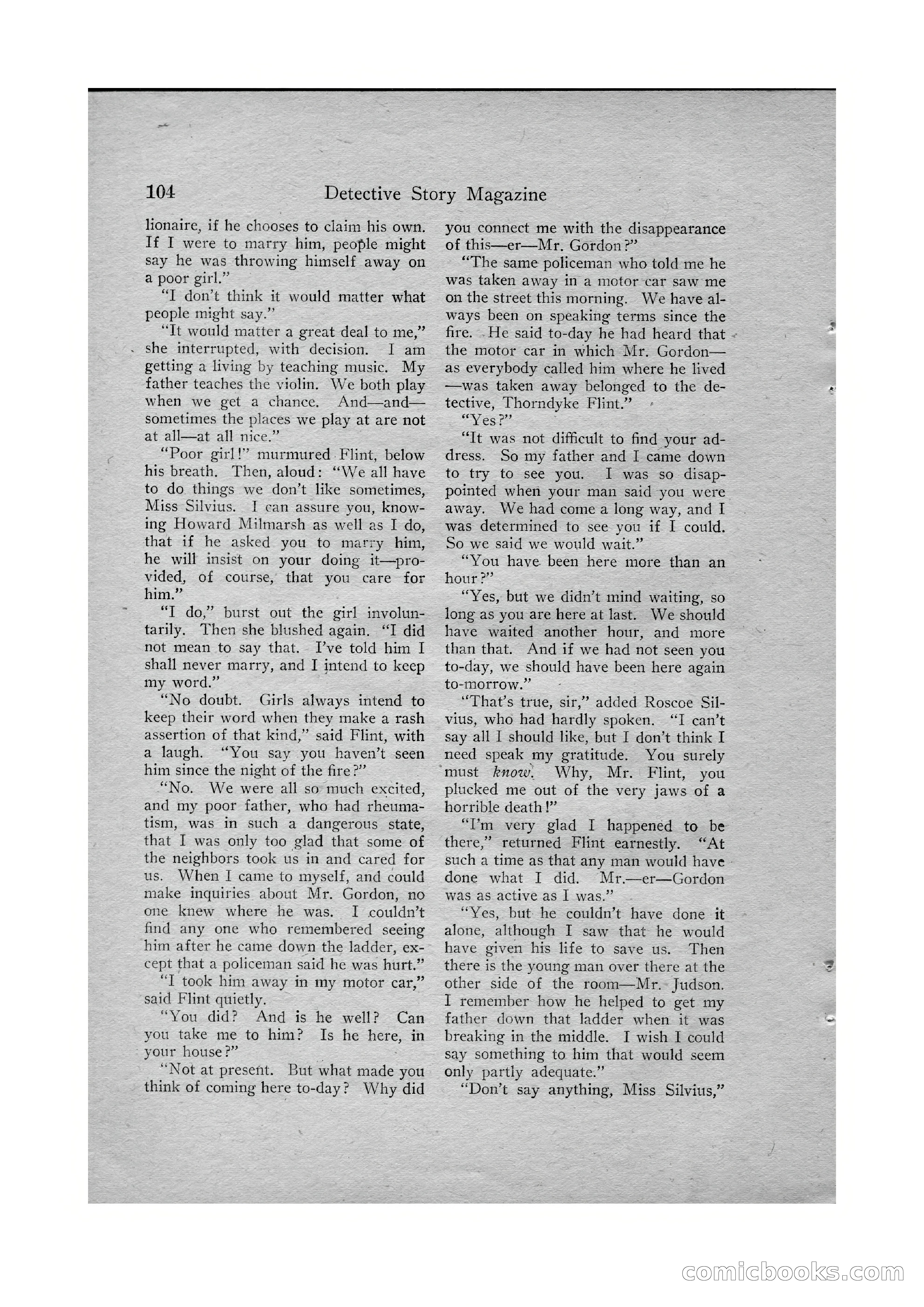 Detective Story Magazine, Vol. VI, No. 1 — page 106 of 132