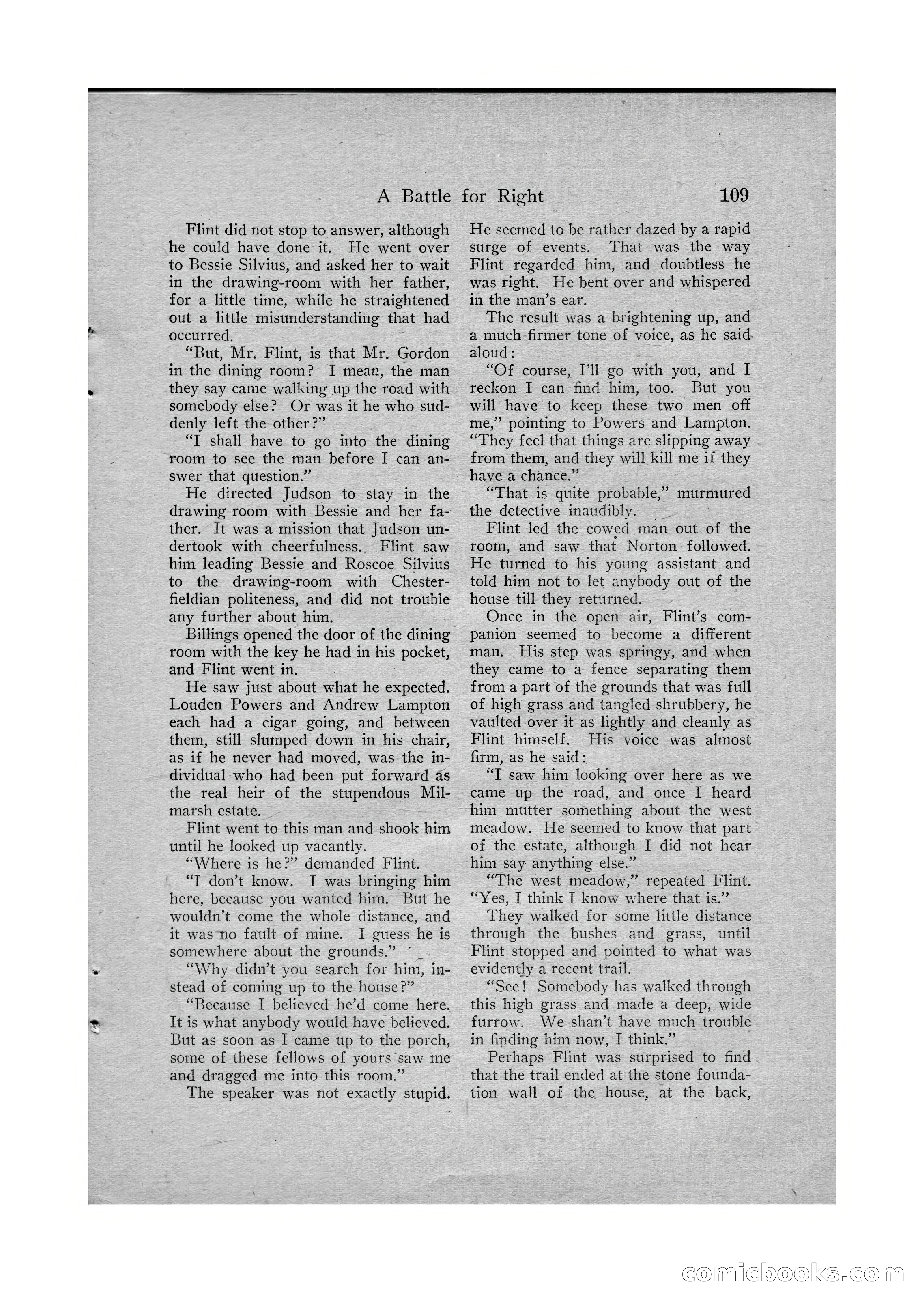 Detective Story Magazine, Vol. VI, No. 1 — page 111 of 132