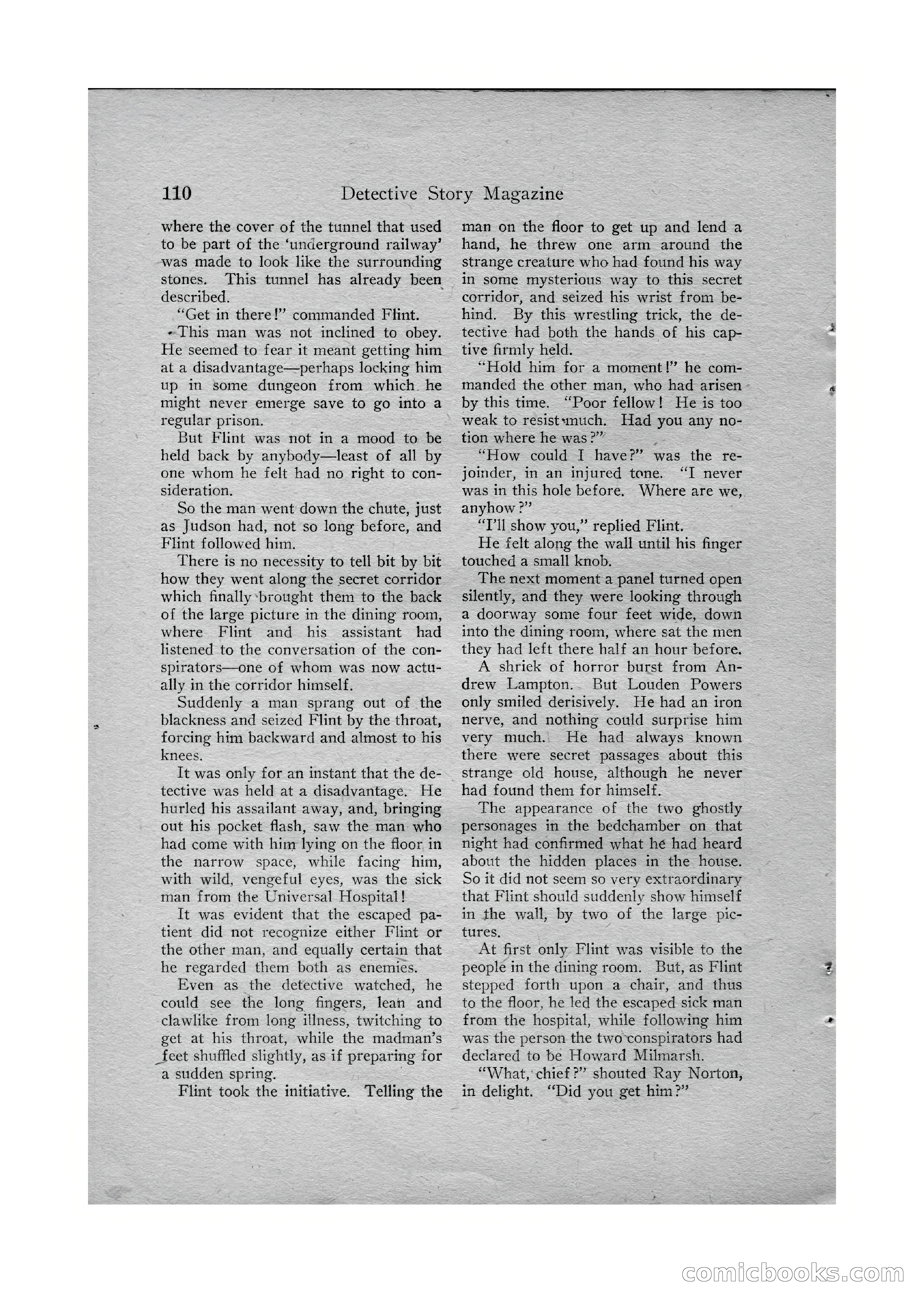 Detective Story Magazine, Vol. VI, No. 1 — page 112 of 132