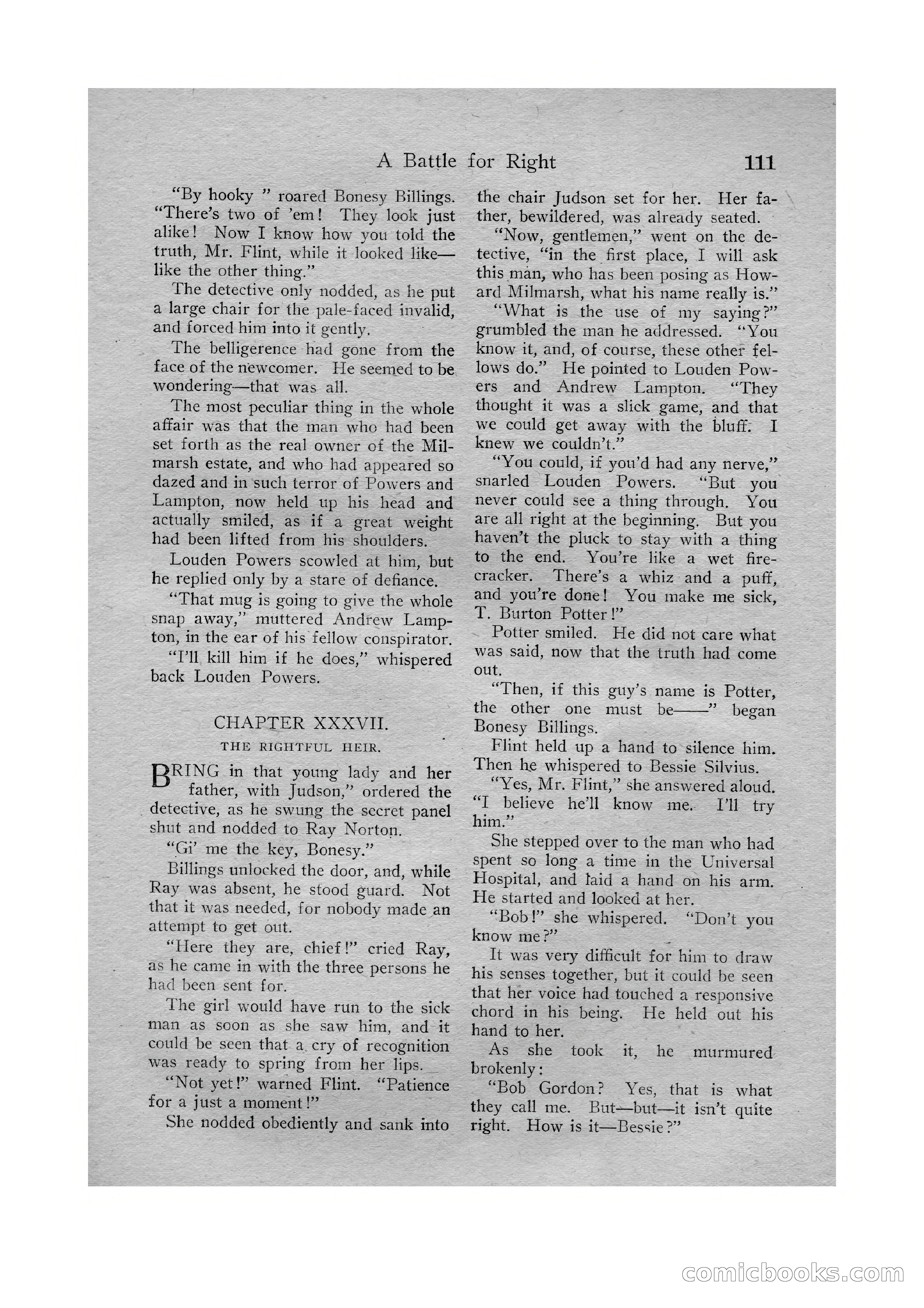 Detective Story Magazine, Vol. VI, No. 1 — page 113 of 132