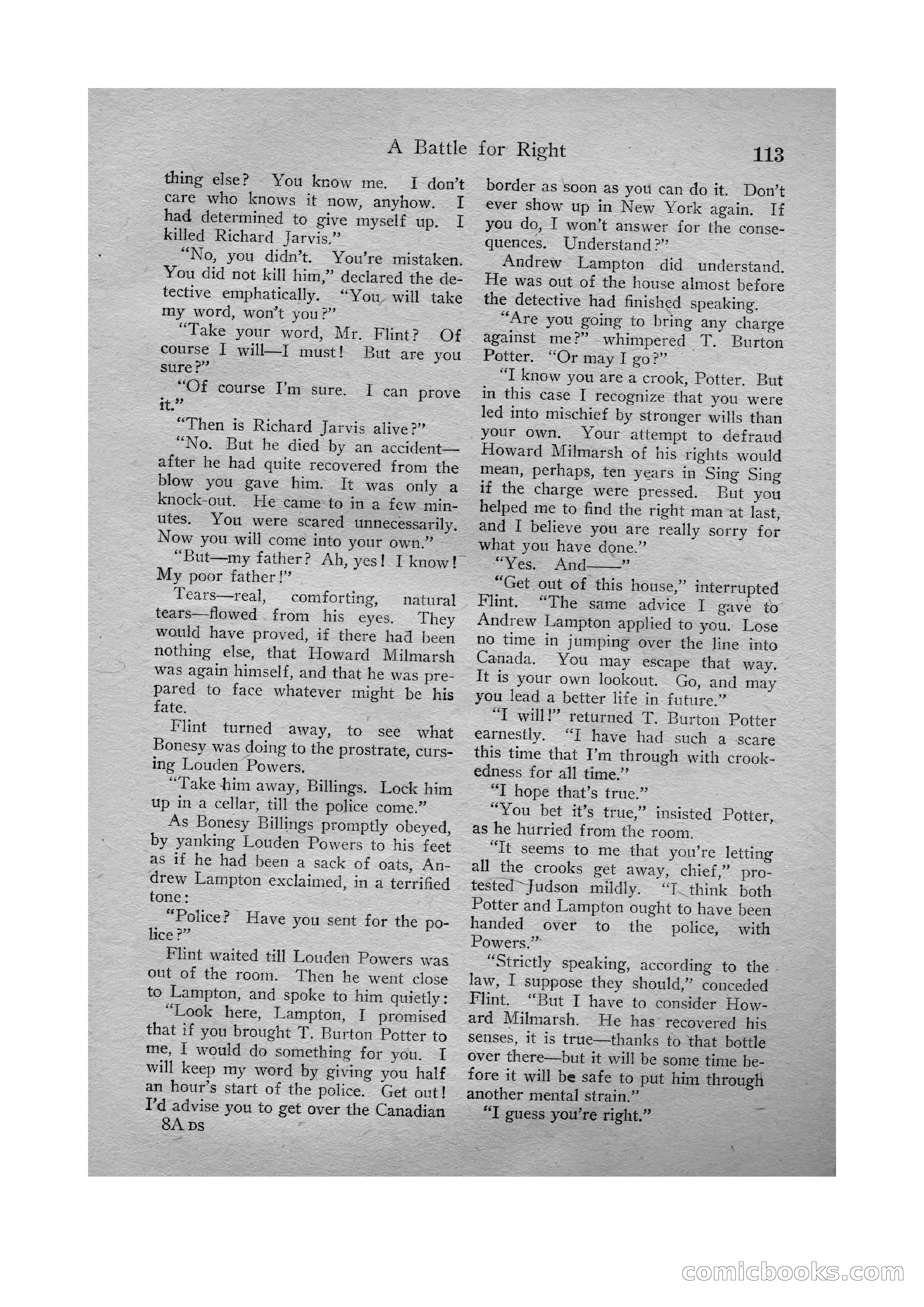 Detective Story Magazine, Vol. VI, No. 1 — page 115 of 132