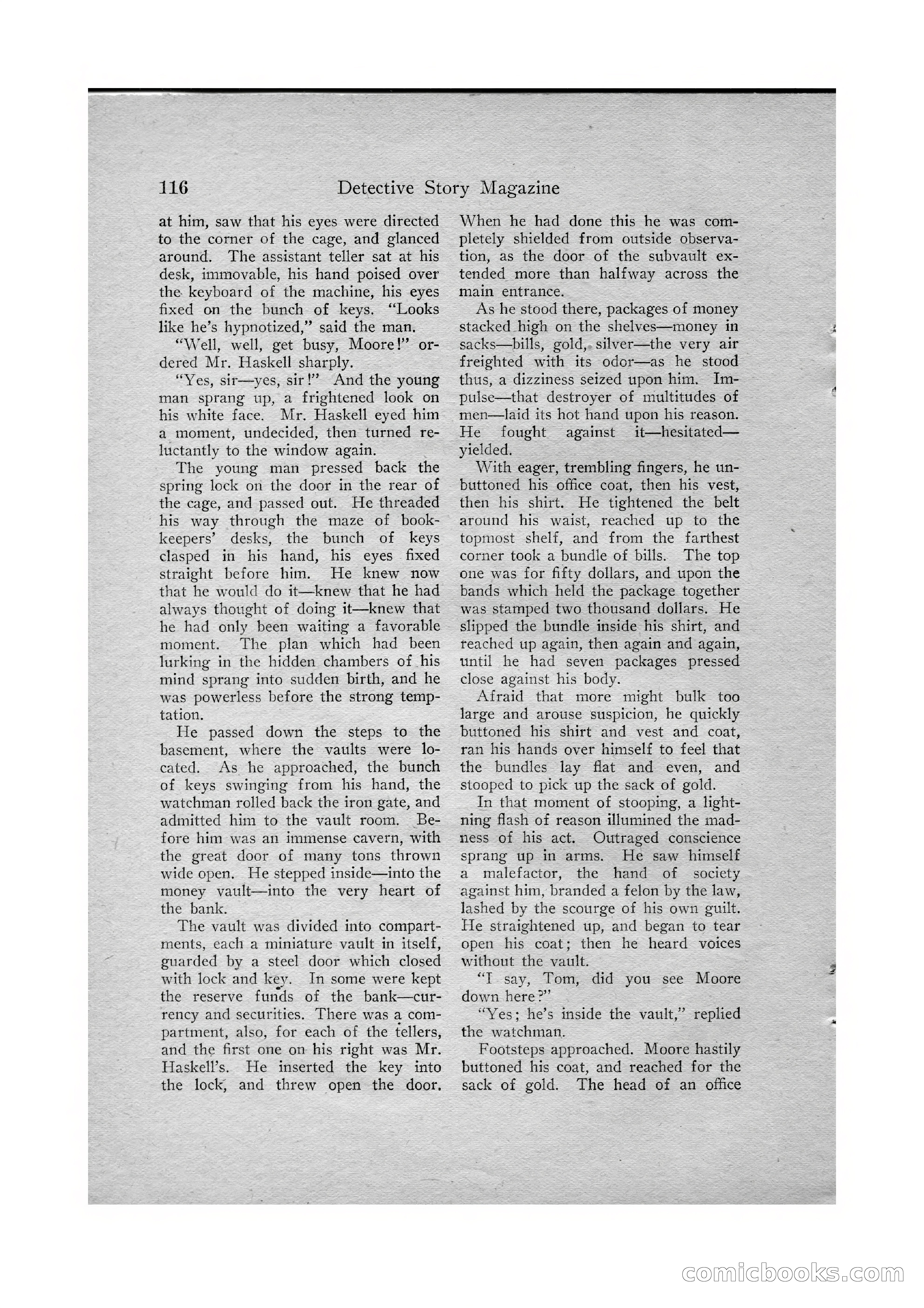 Detective Story Magazine, Vol. VI, No. 1 — page 118 of 132
