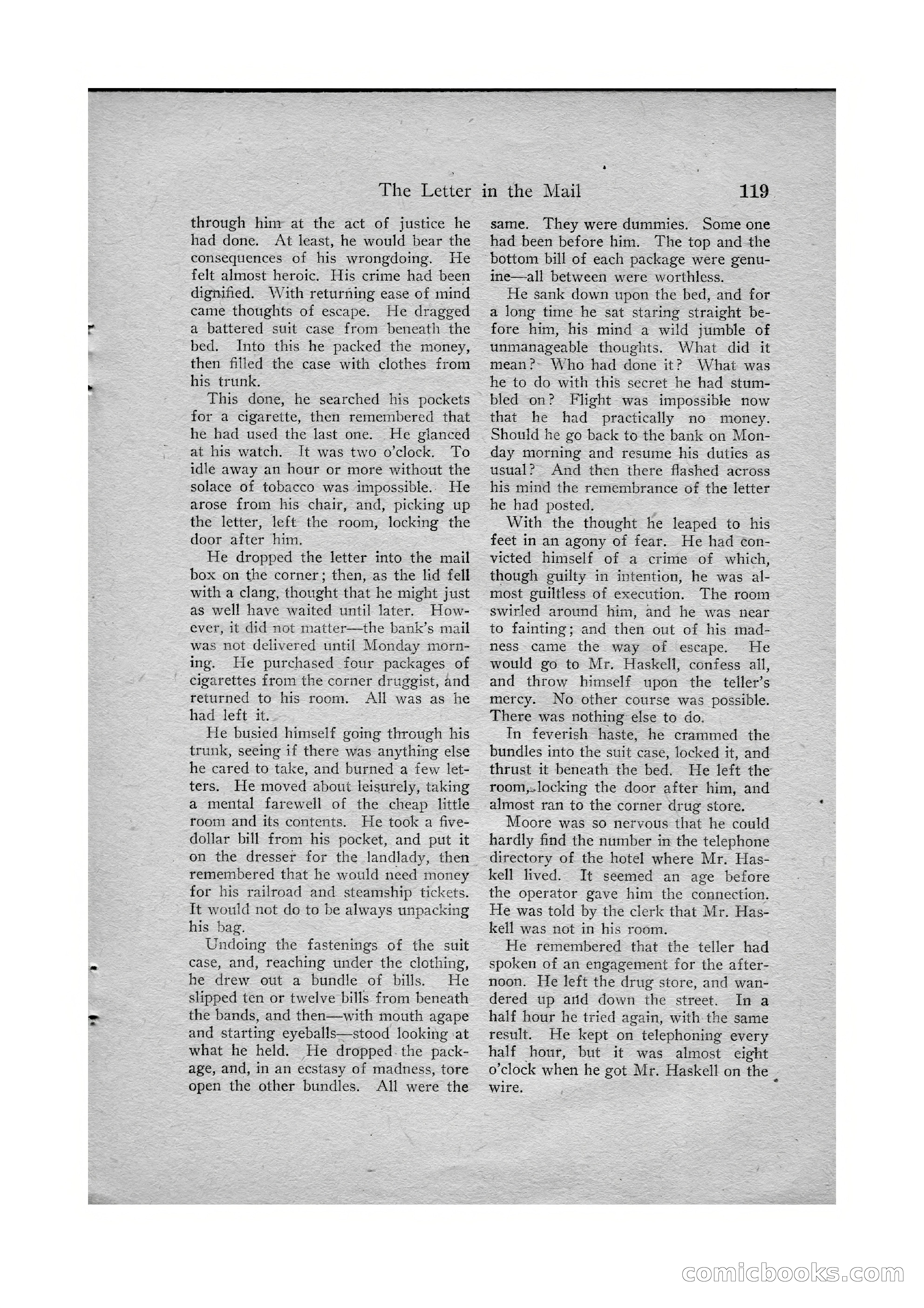 Detective Story Magazine, Vol. VI, No. 1 — page 121 of 132