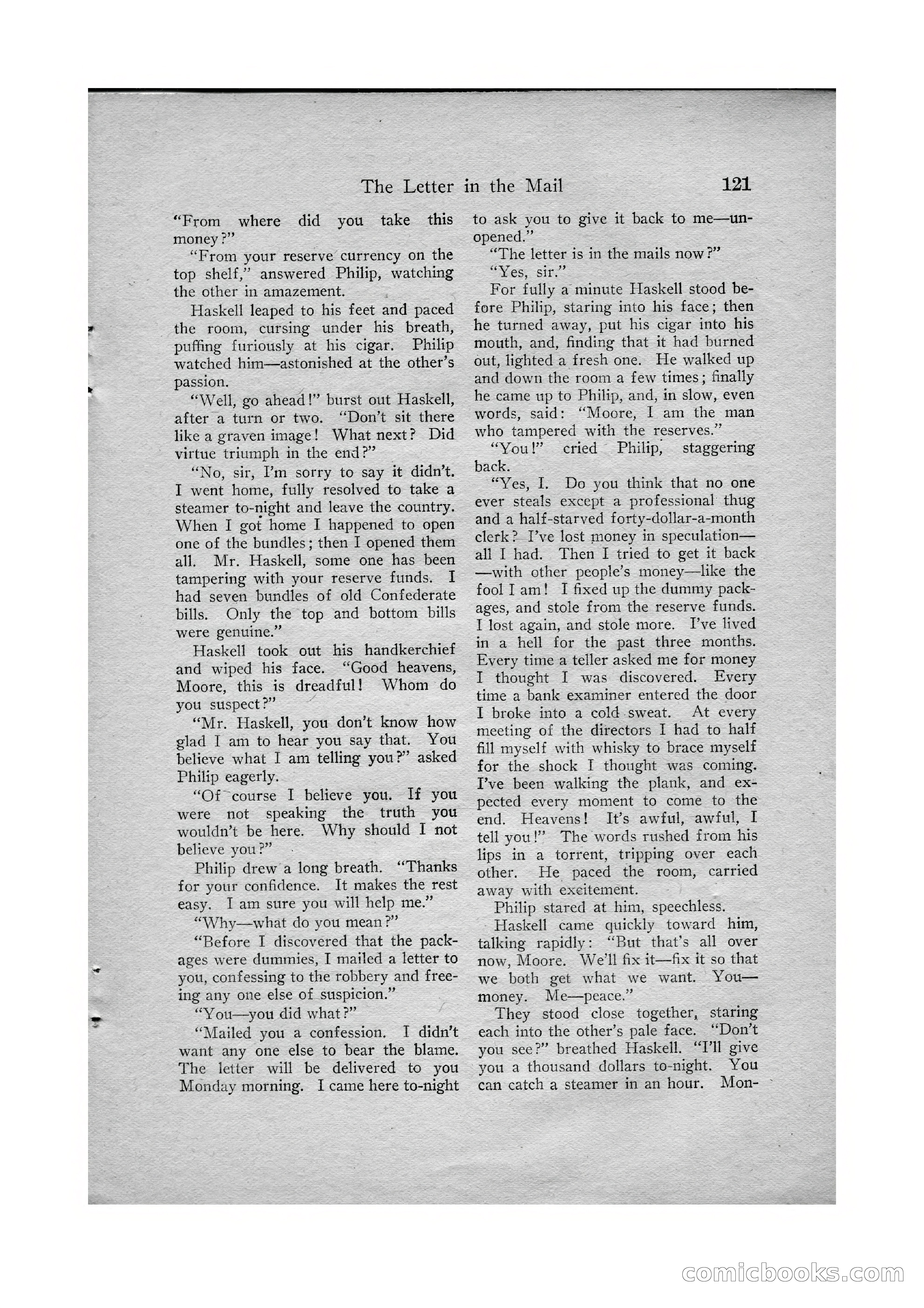 Detective Story Magazine, Vol. VI, No. 1 — page 123 of 132