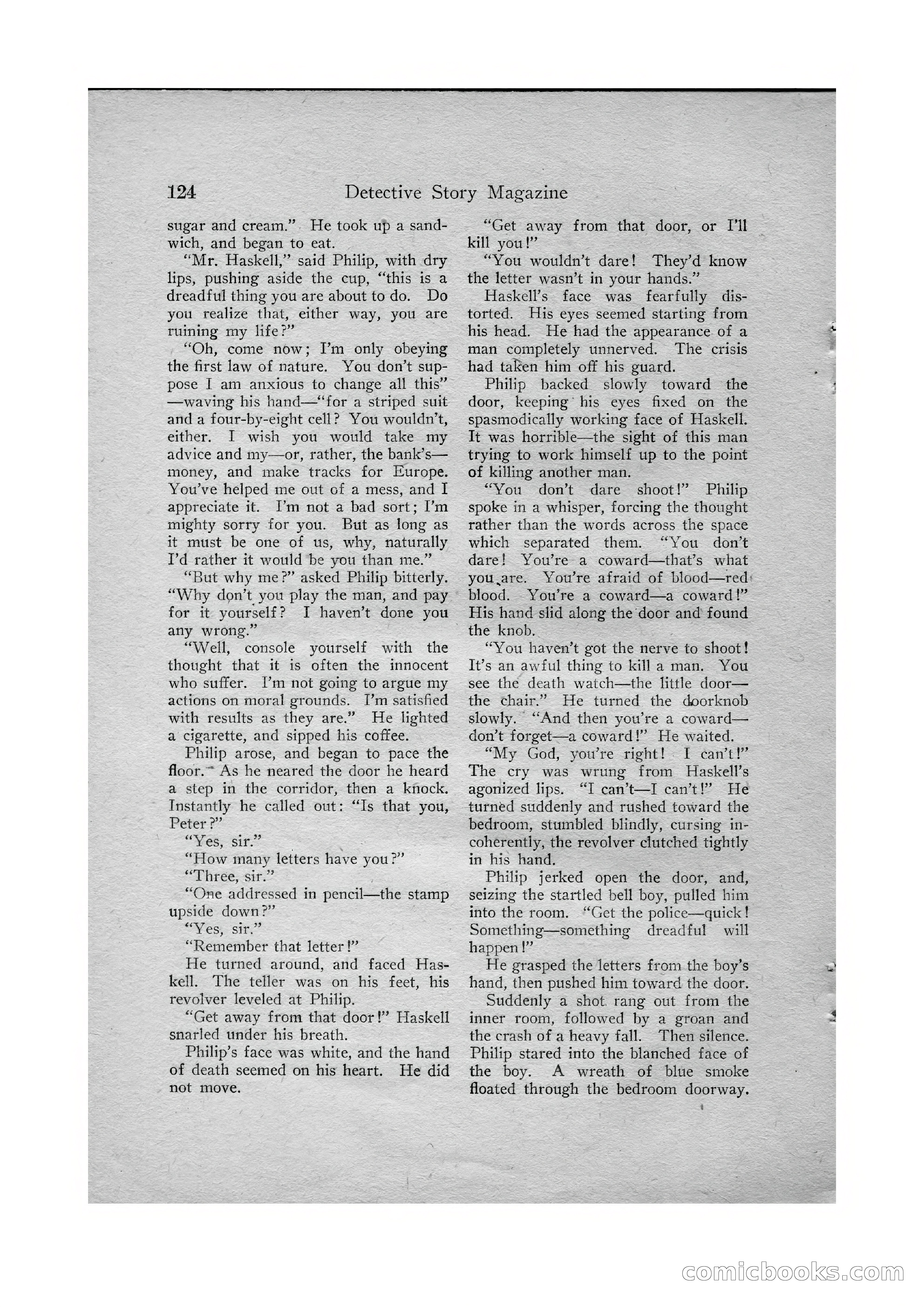 Detective Story Magazine, Vol. VI, No. 1 — page 126 of 132