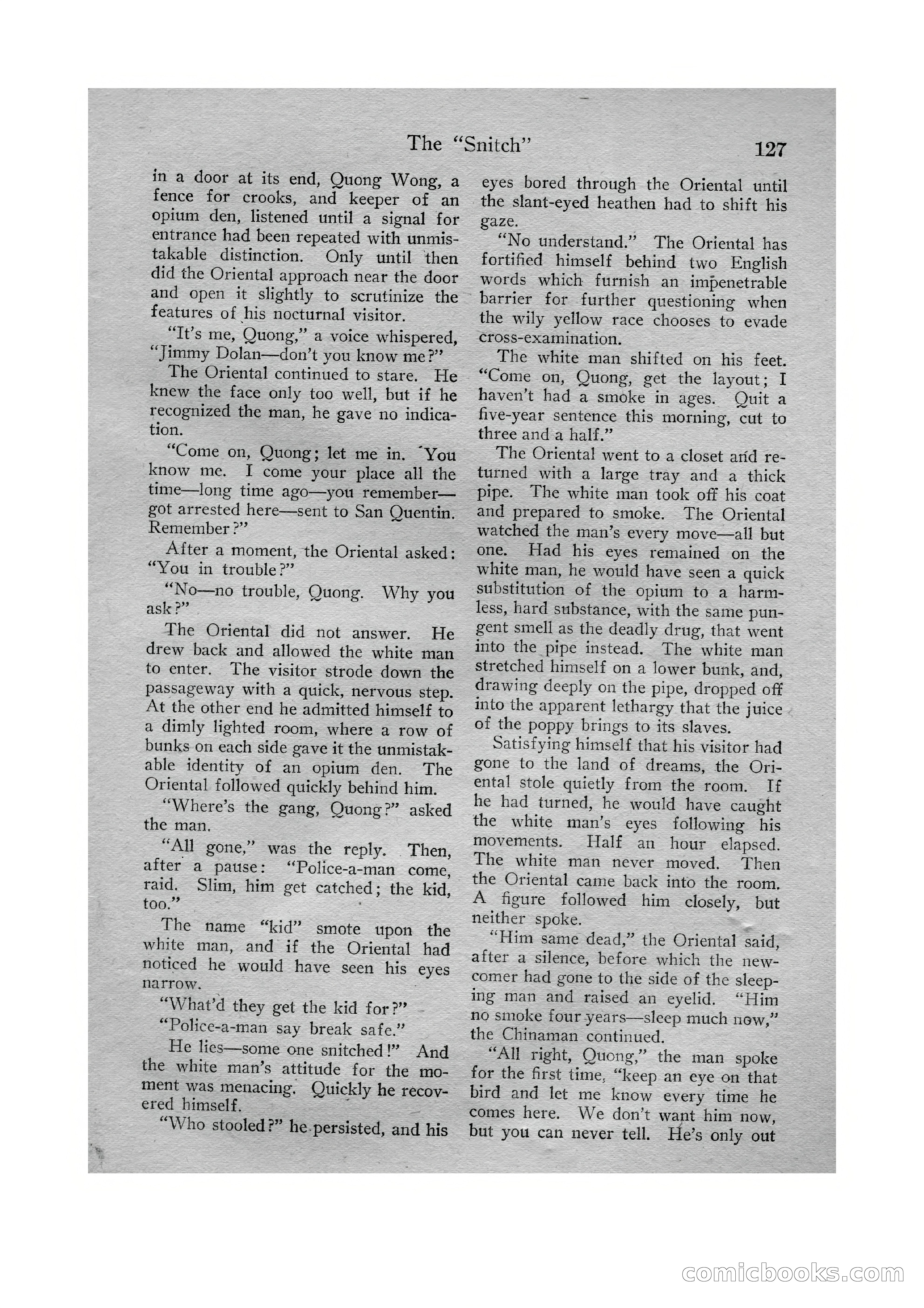 Detective Story Magazine, Vol. VI, No. 1 — page 129 of 132