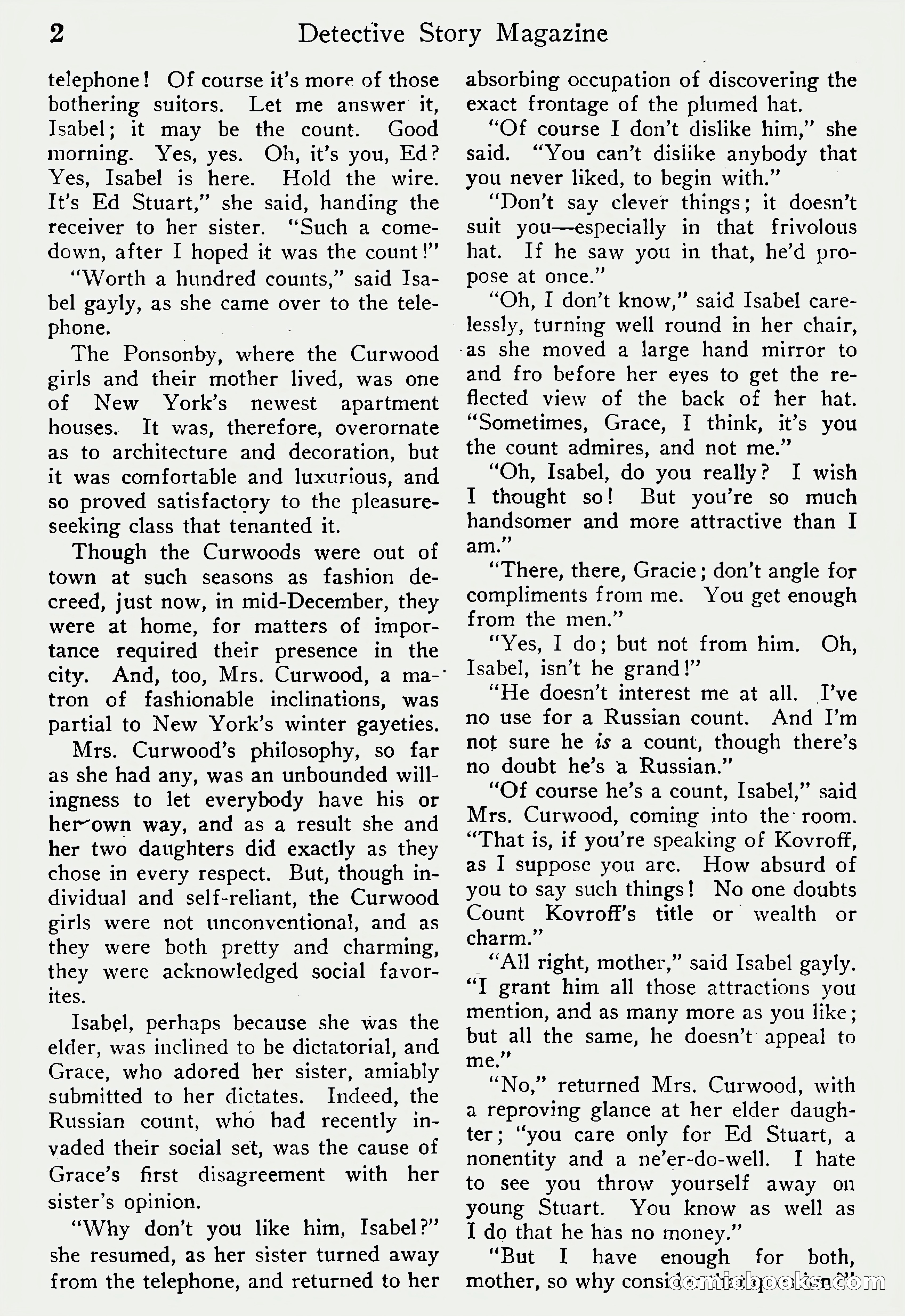 Detective Story Magazine, Vol. 6, No. 1 — page 4 of 132