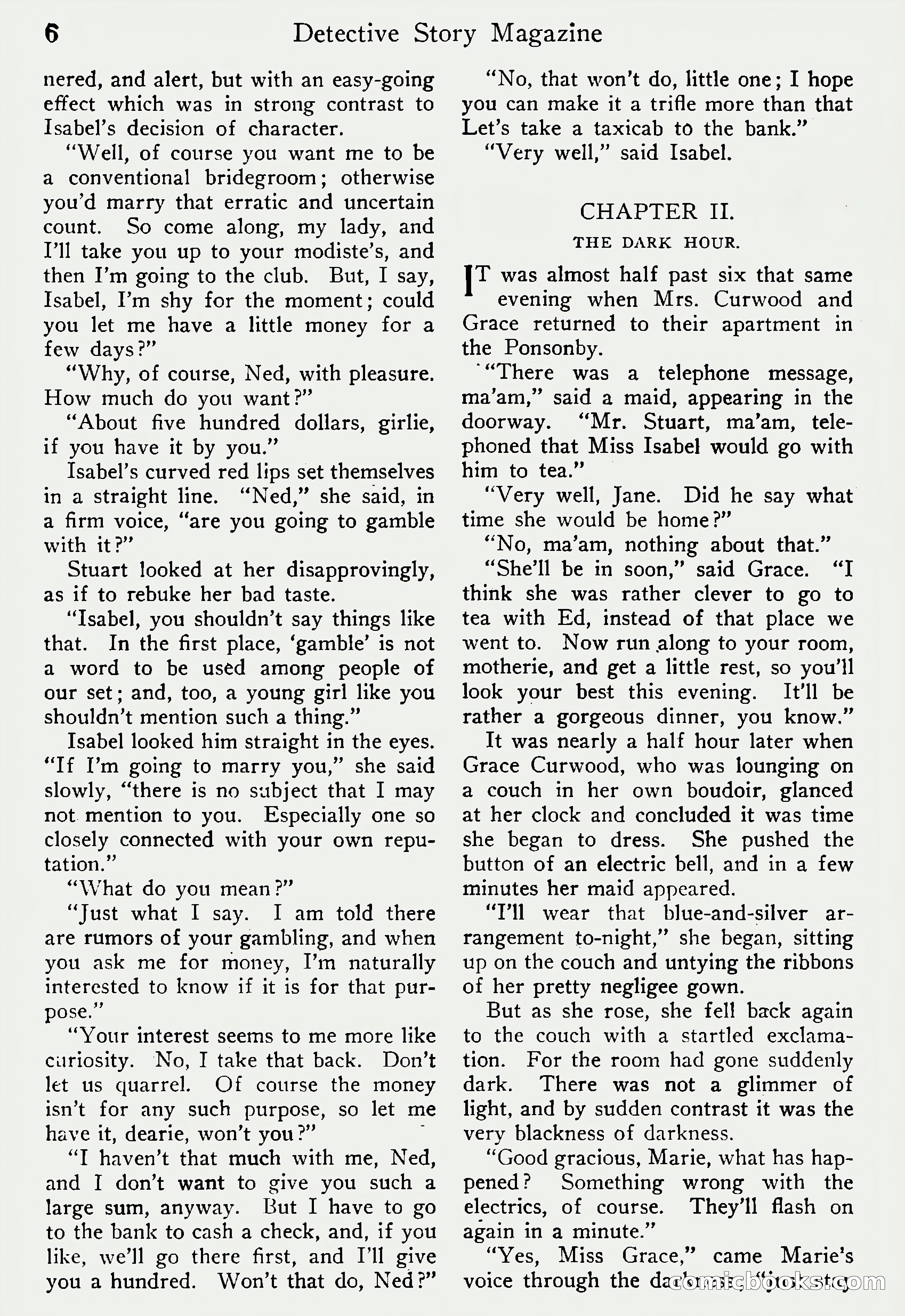 Detective Story Magazine, Vol. 6, No. 1 — page 8 of 132