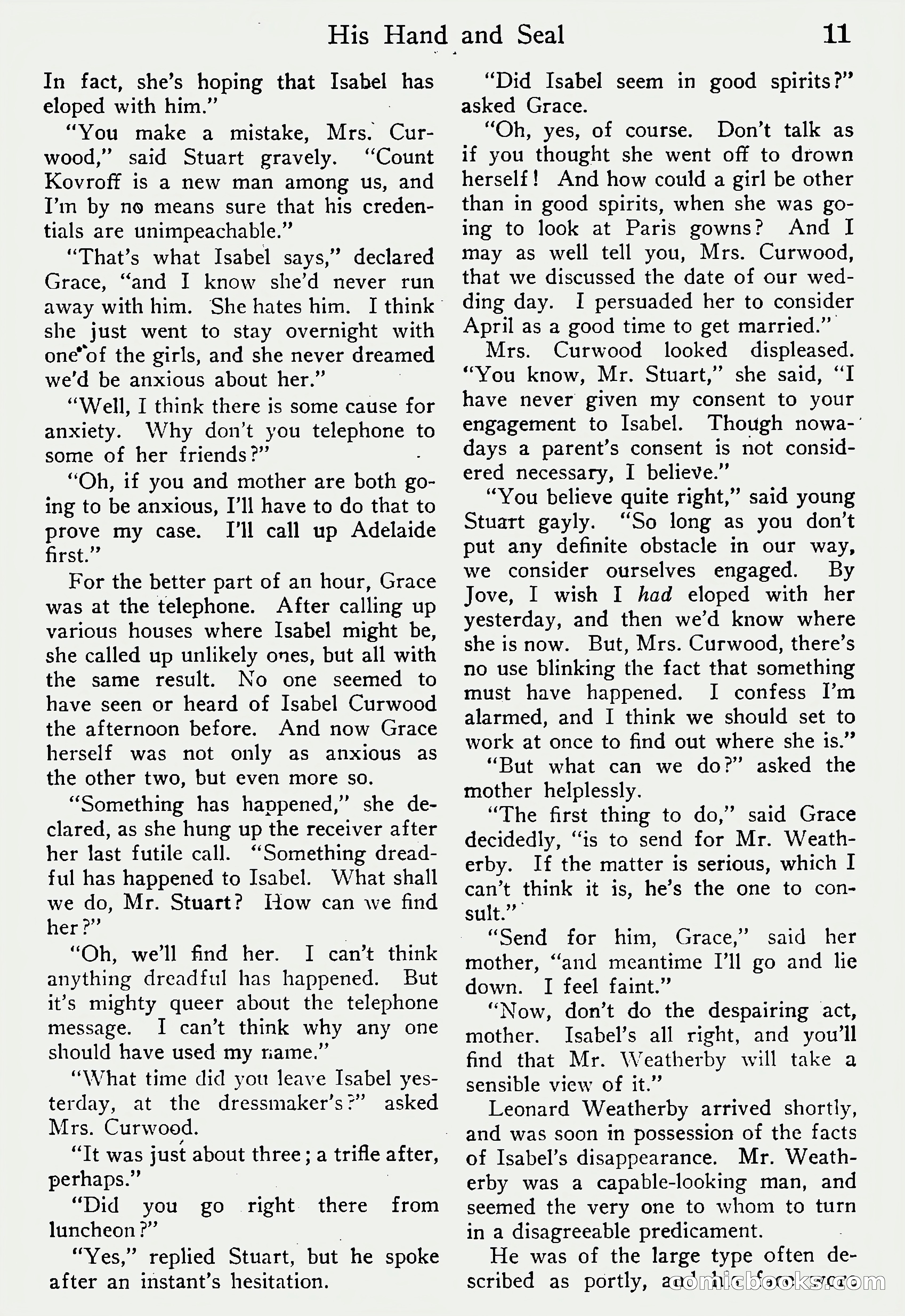 Detective Story Magazine, Vol. 6, No. 1 — page 13 of 132