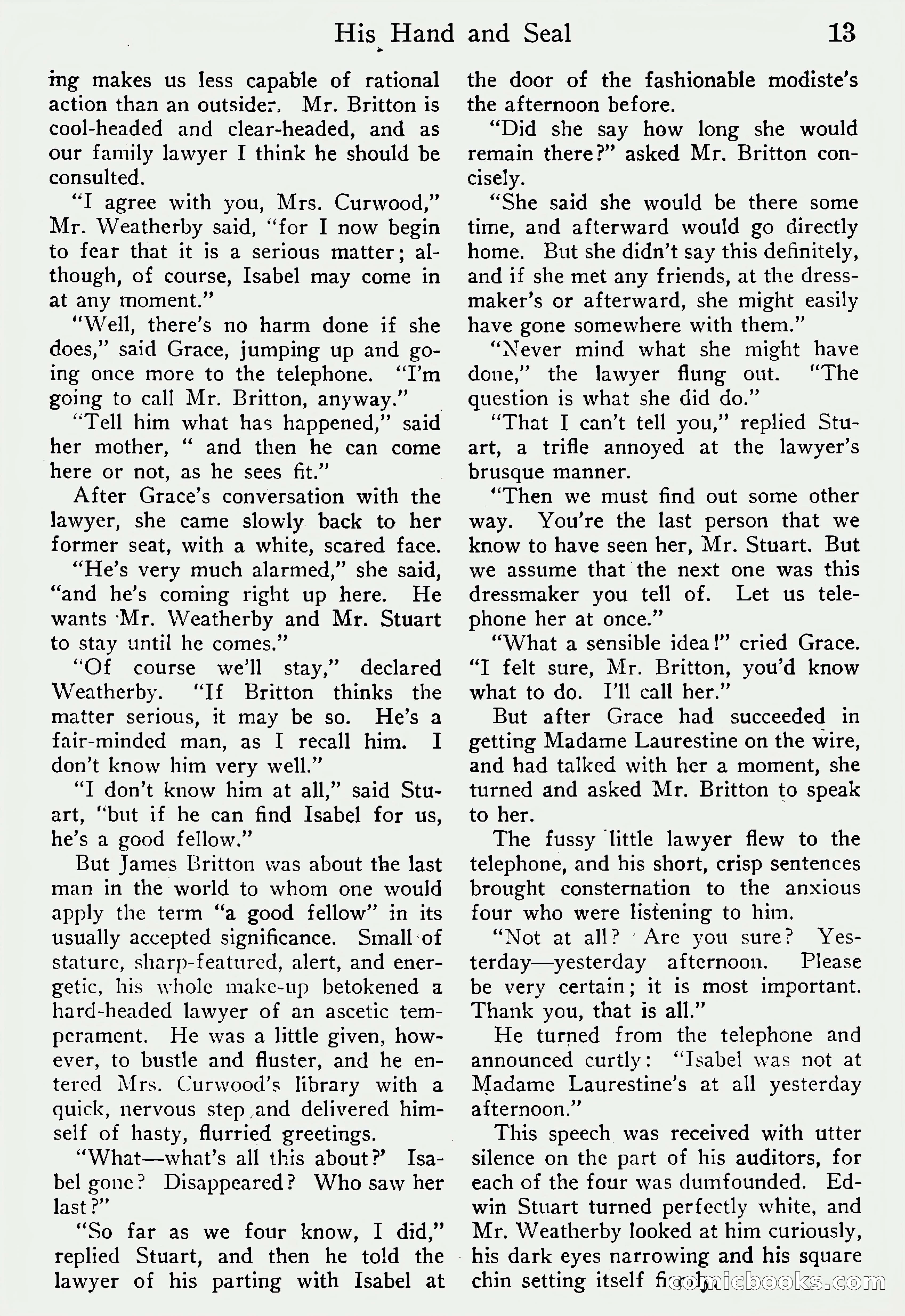 Detective Story Magazine, Vol. 6, No. 1 — page 15 of 132