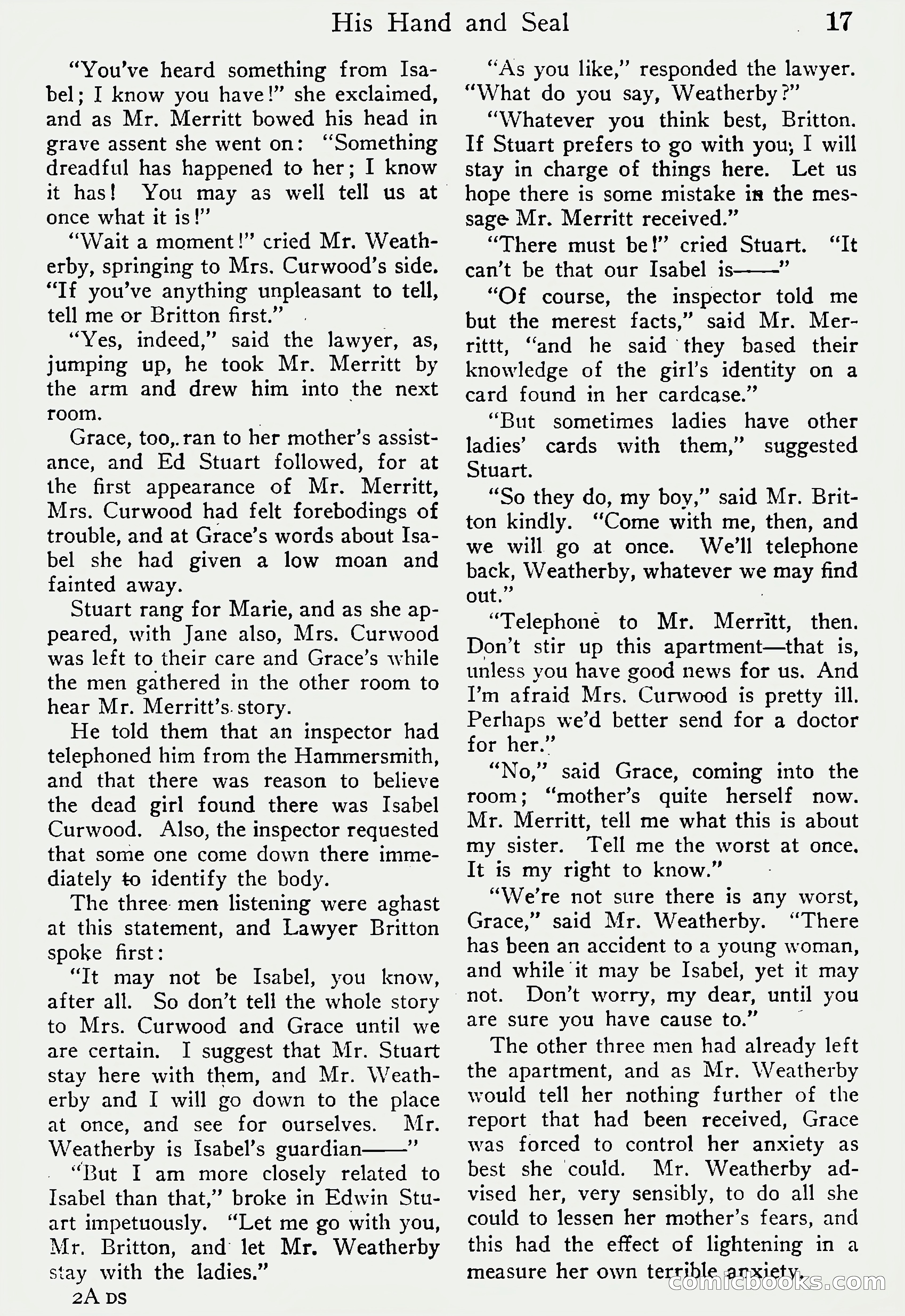 Detective Story Magazine, Vol. 6, No. 1 — page 19 of 132