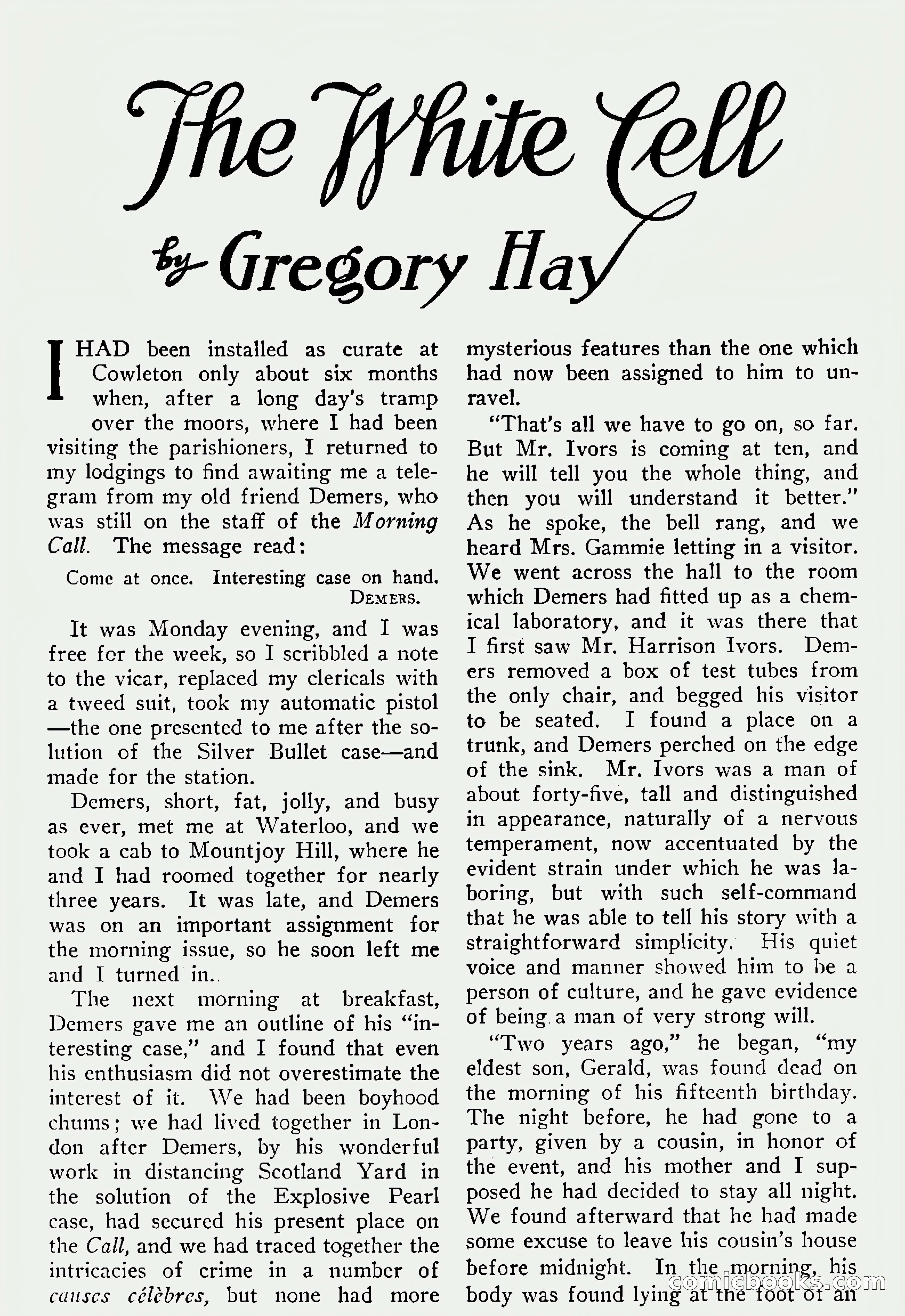 Detective Story Magazine, Vol. 6, No. 1 — page 21 of 132