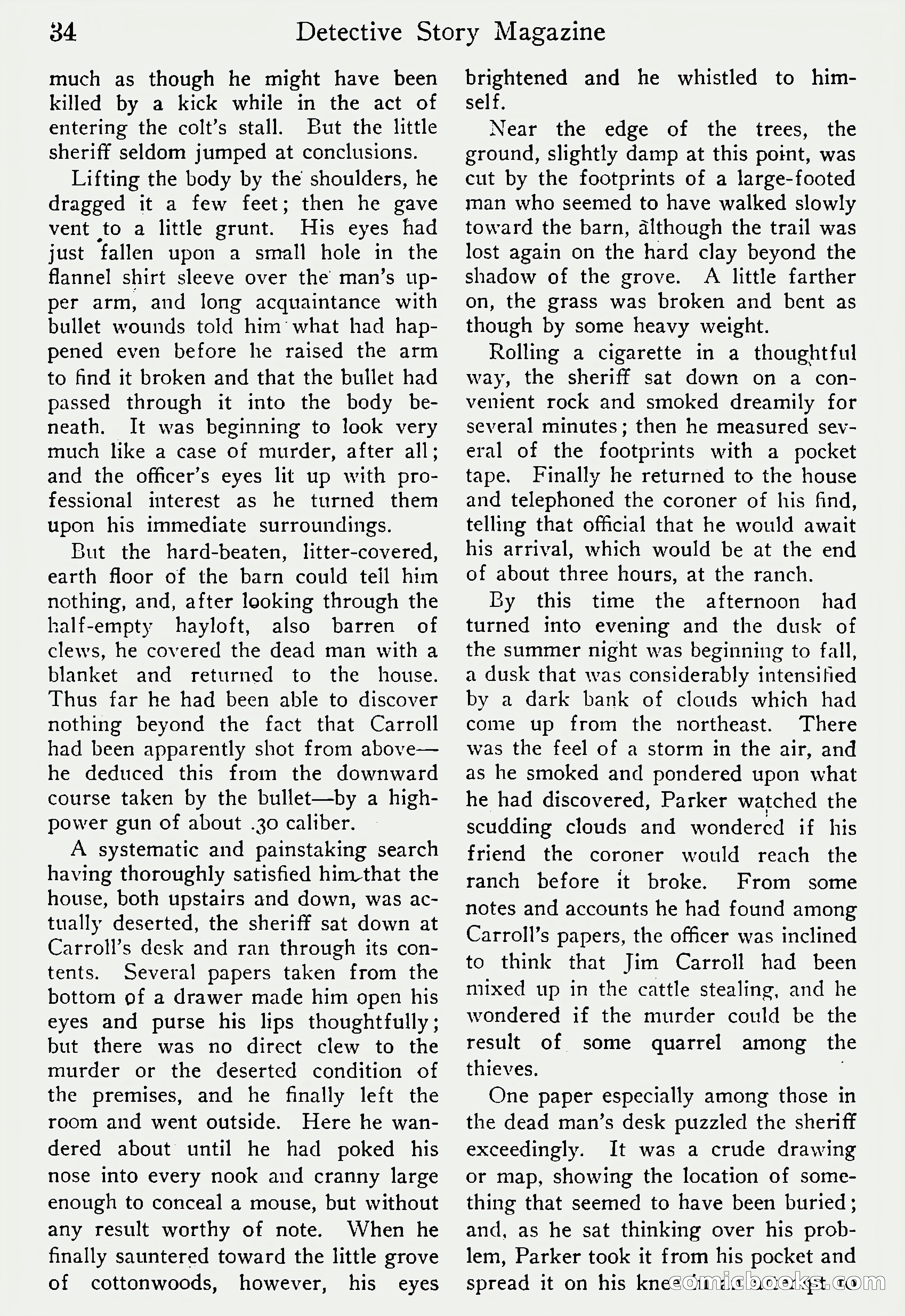 Detective Story Magazine, Vol. 6, No. 1 — page 36 of 132
