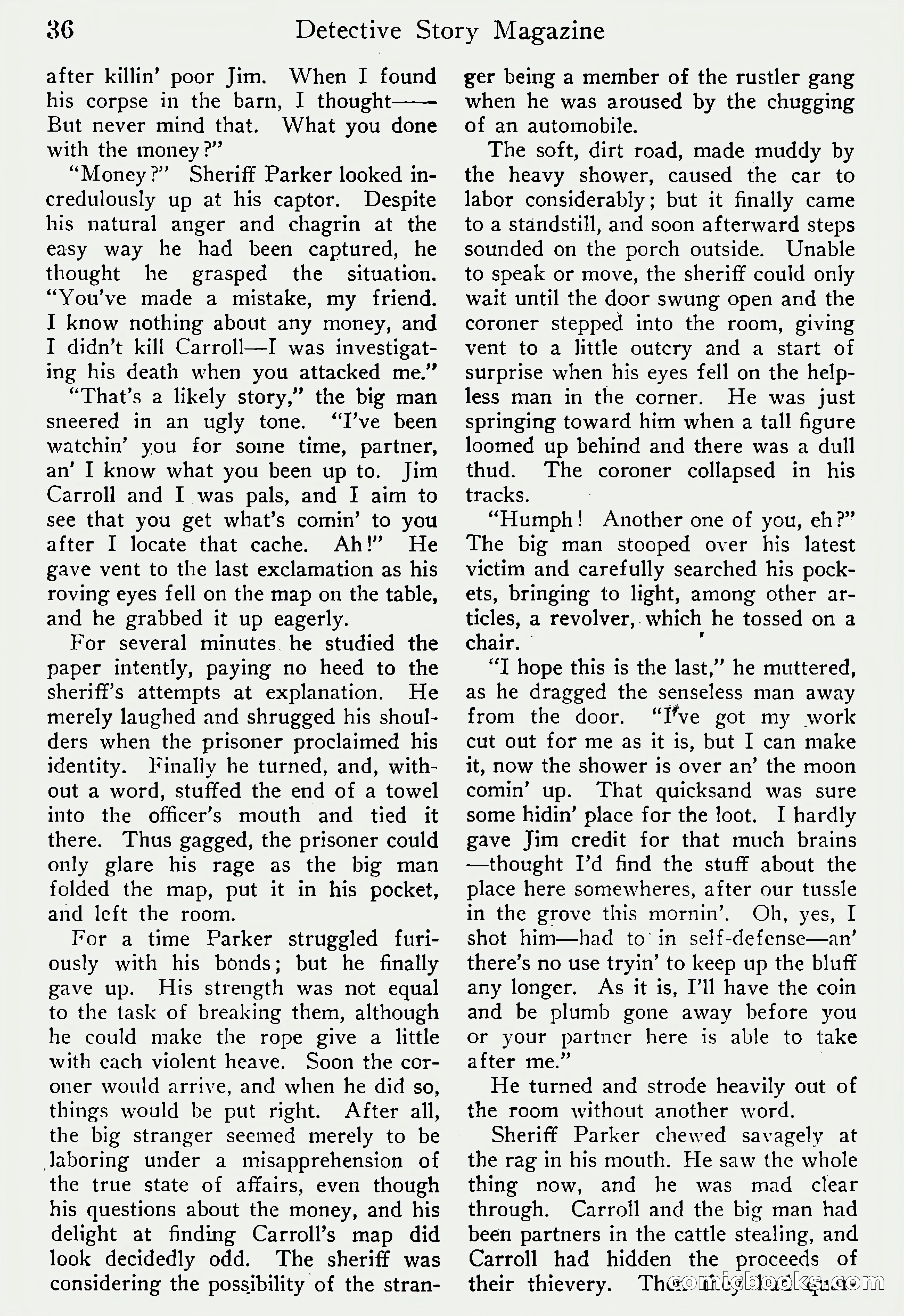 Detective Story Magazine, Vol. 6, No. 1 — page 38 of 132