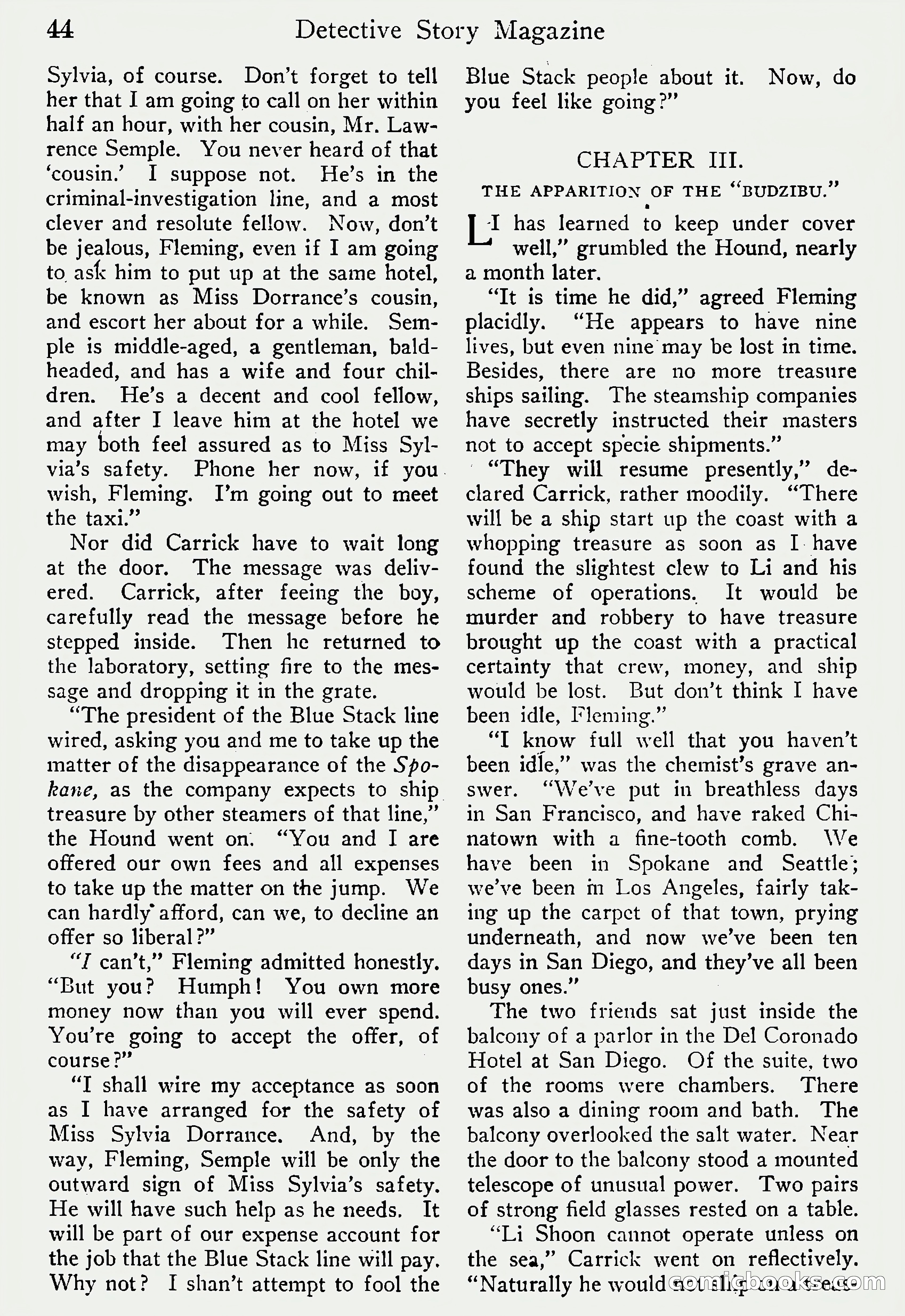 Detective Story Magazine, Vol. 6, No. 1 — page 46 of 132