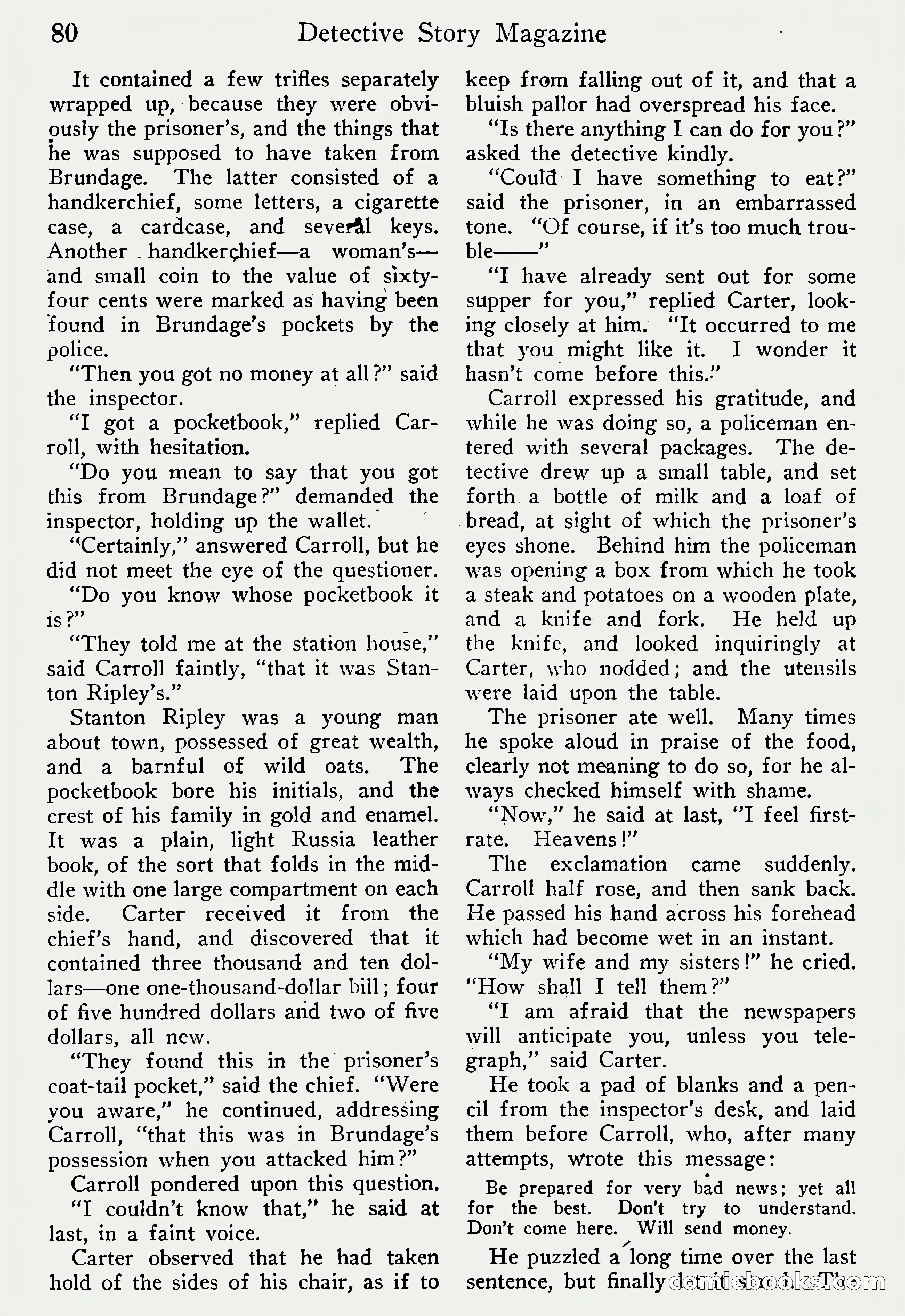Detective Story Magazine, Vol. 6, No. 1 — page 82 of 132