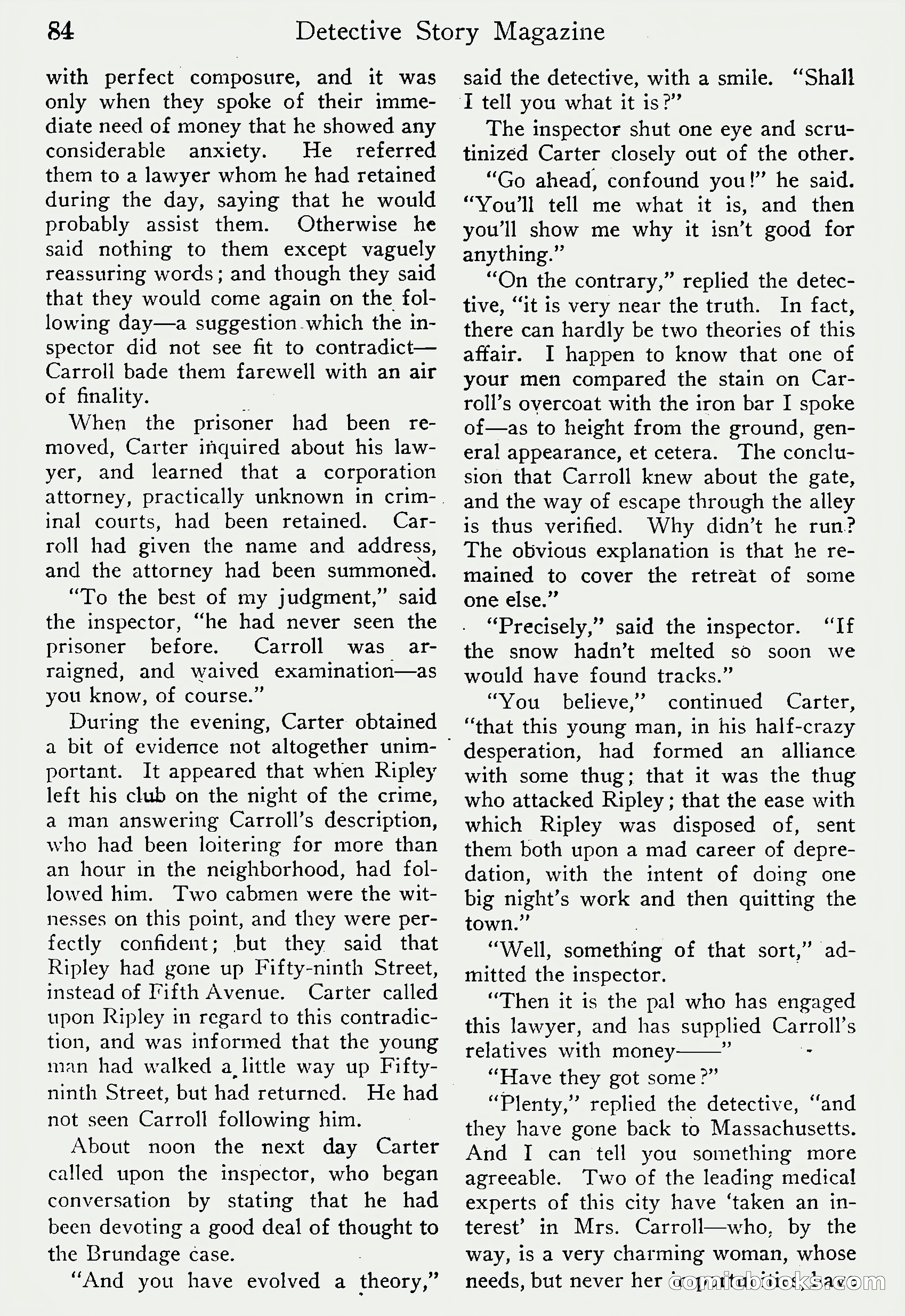 Detective Story Magazine, Vol. 6, No. 1 — page 86 of 132