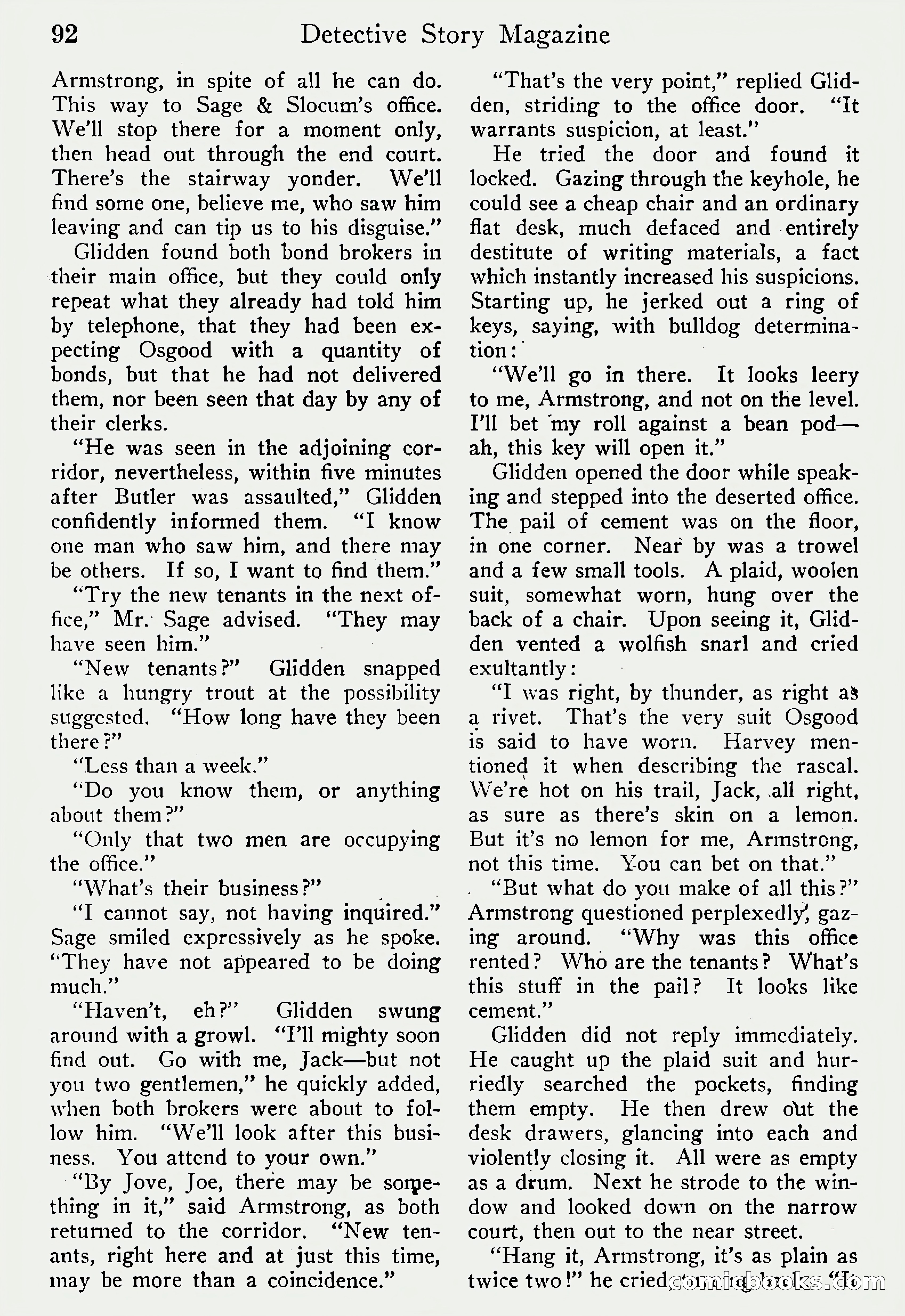 Detective Story Magazine, Vol. 6, No. 1 — page 94 of 132