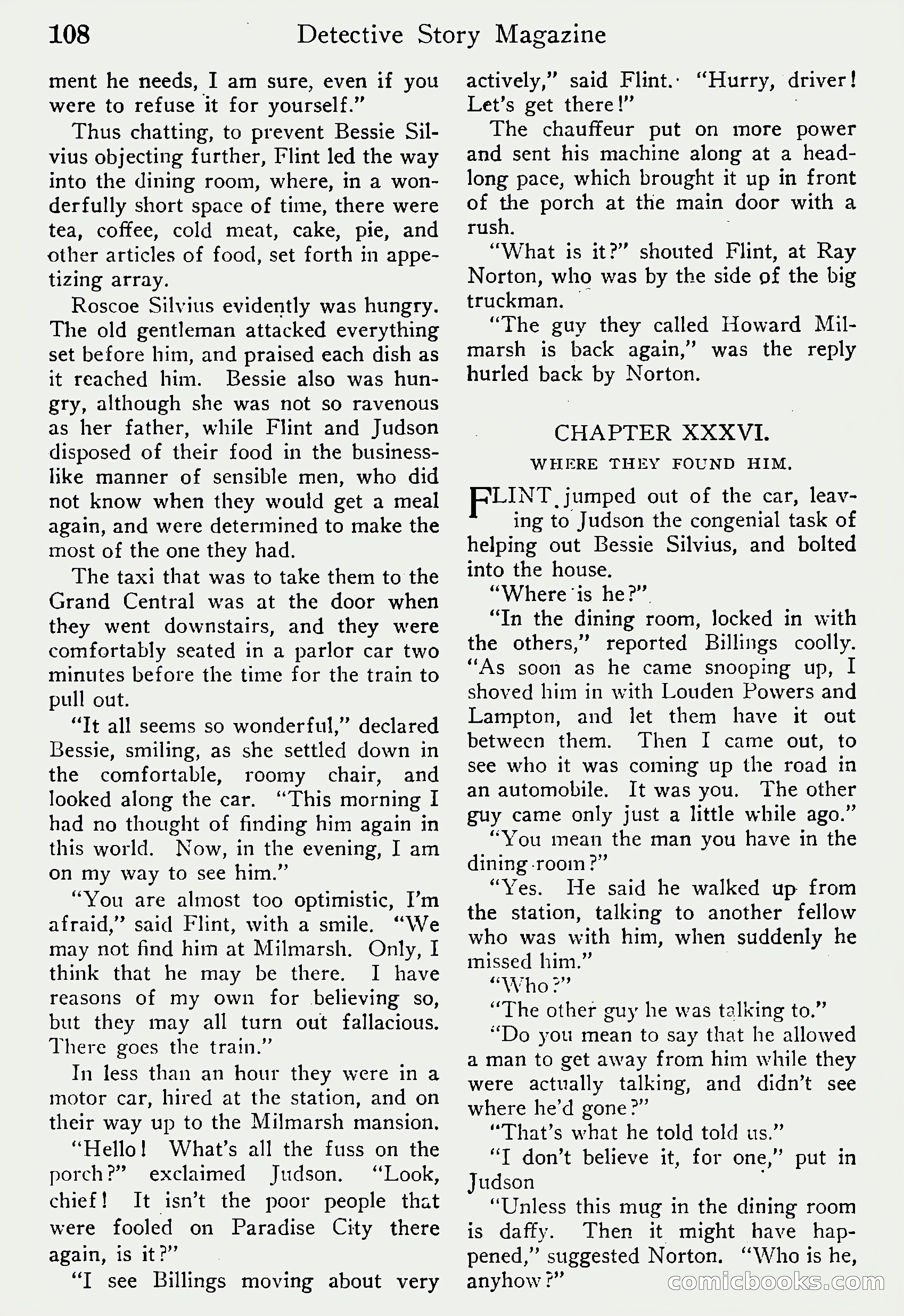 Detective Story Magazine, Vol. 6, No. 1 — page 110 of 132