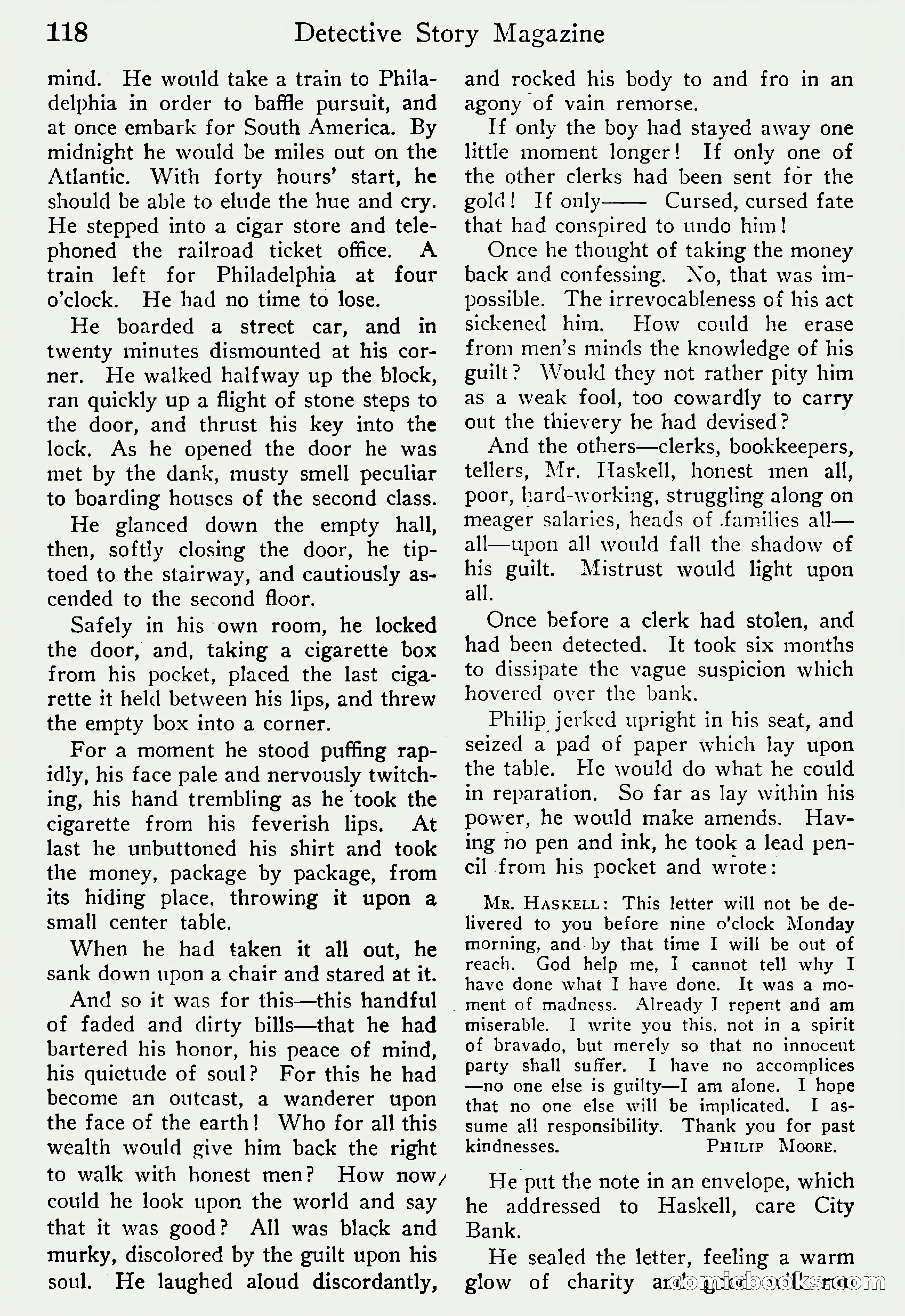 Detective Story Magazine, Vol. 6, No. 1 — page 120 of 132