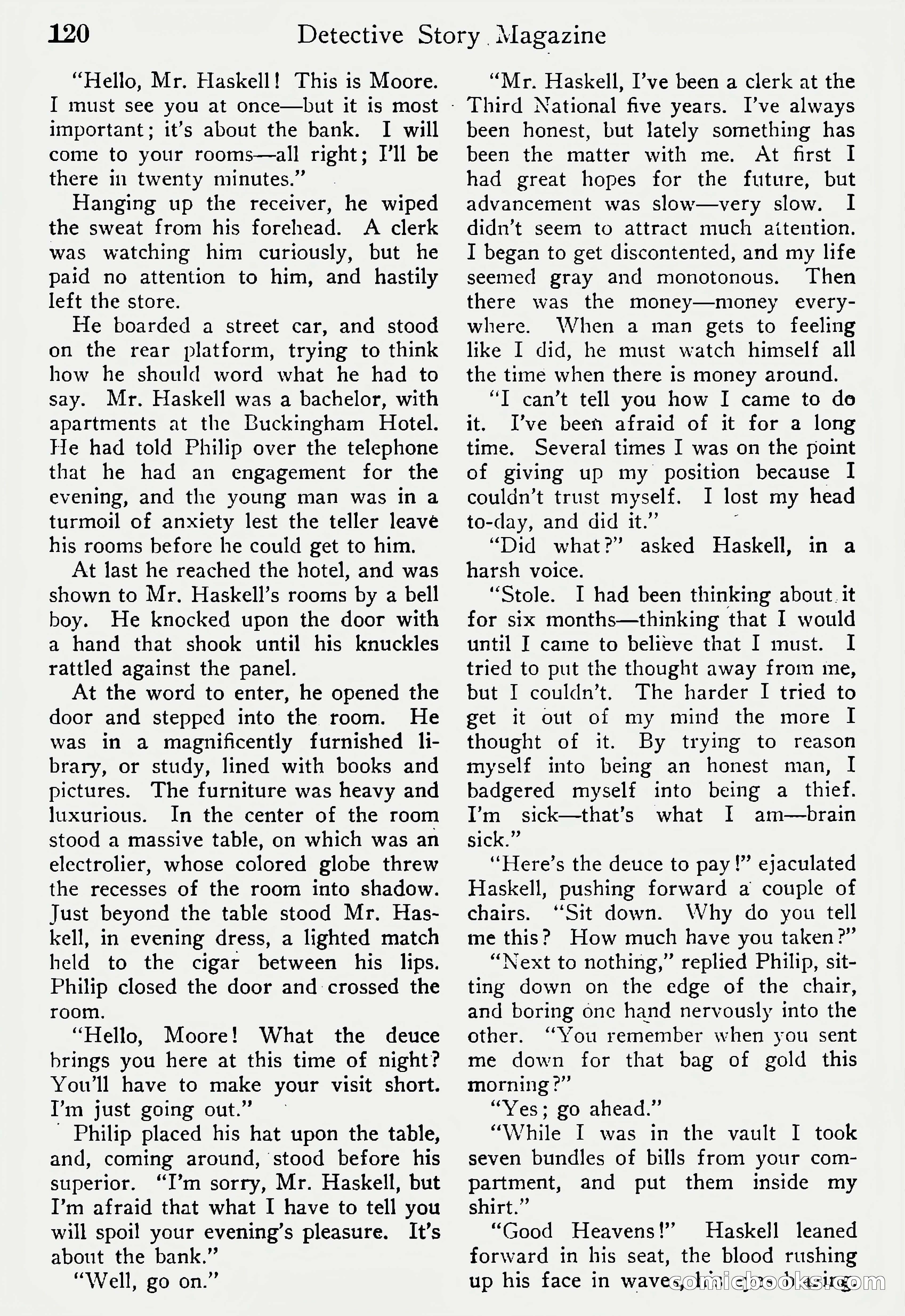 Detective Story Magazine, Vol. 6, No. 1 — page 122 of 132