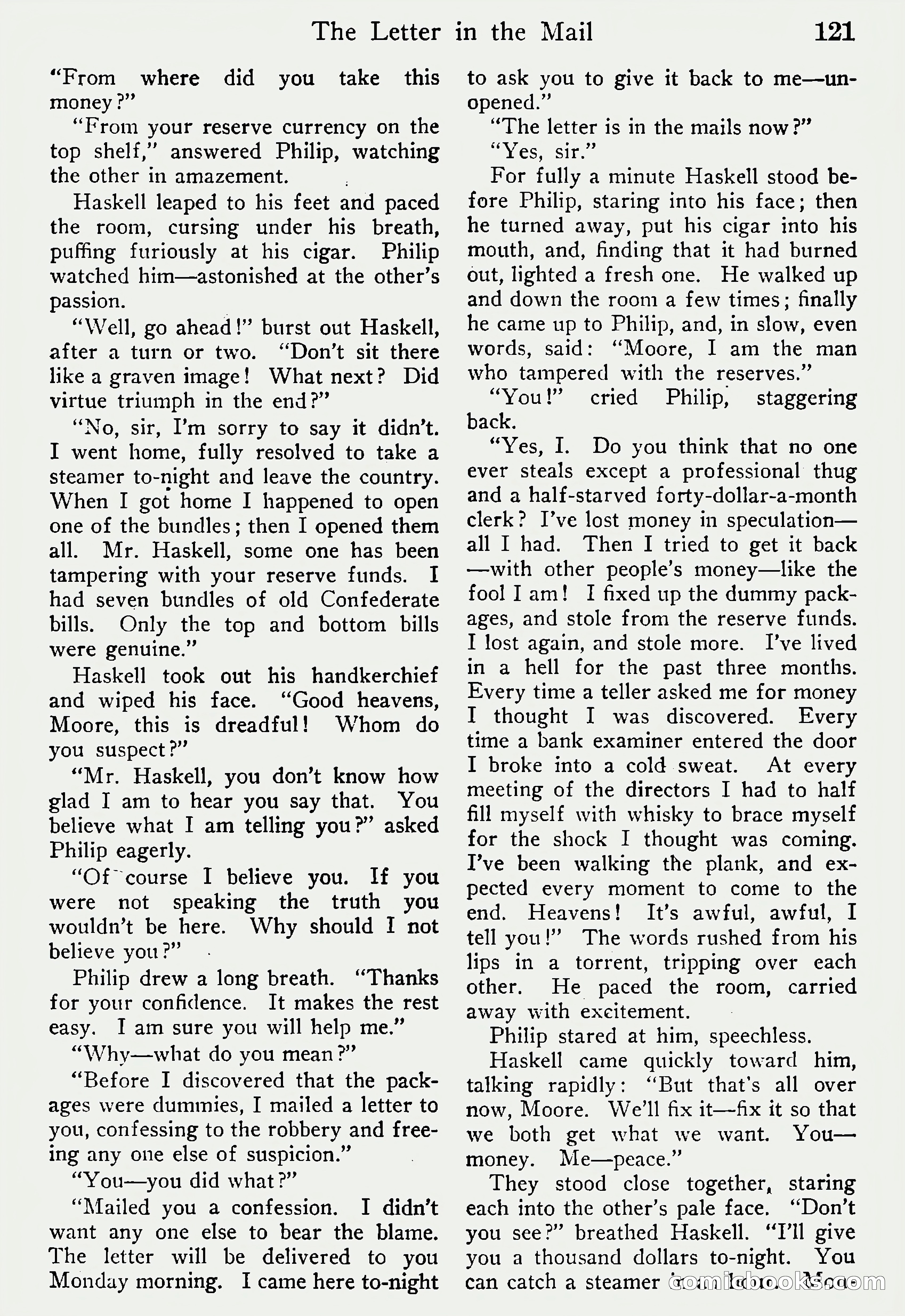 Detective Story Magazine, Vol. 6, No. 1 — page 123 of 132