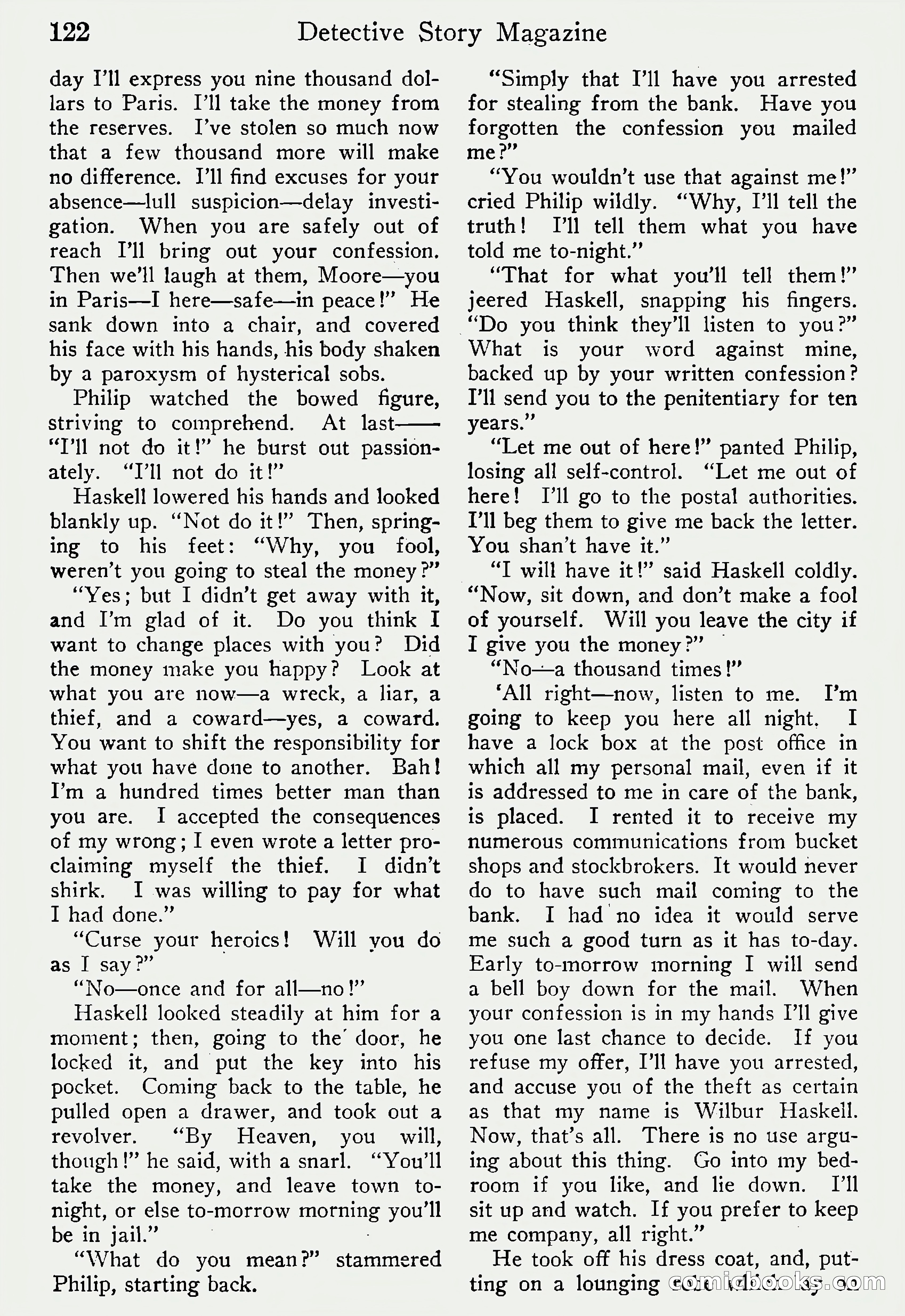 Detective Story Magazine, Vol. 6, No. 1 — page 124 of 132