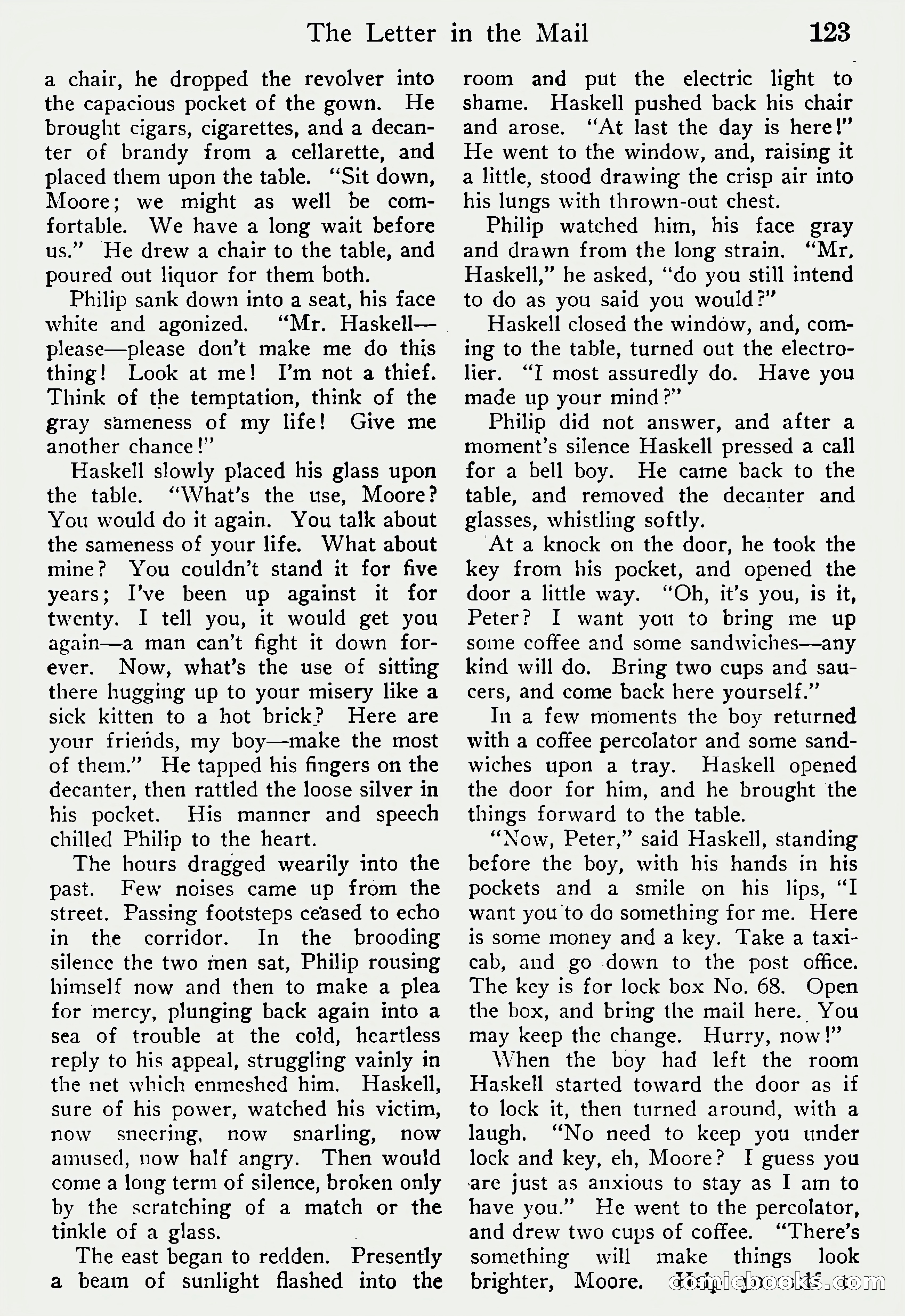 Detective Story Magazine, Vol. 6, No. 1 — page 125 of 132
