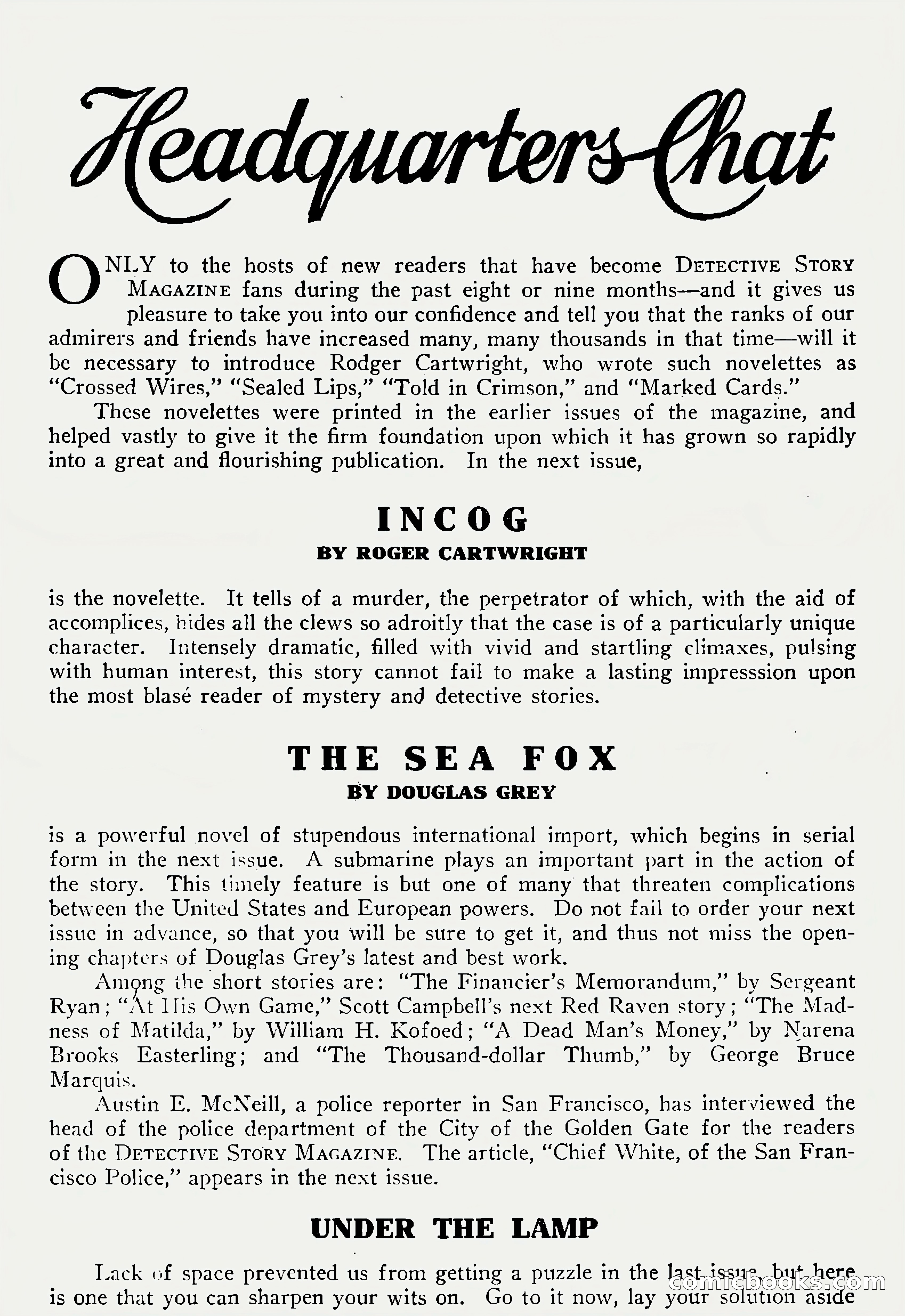 Detective Story Magazine, Vol. 6, No. 1 — page 127 of 132