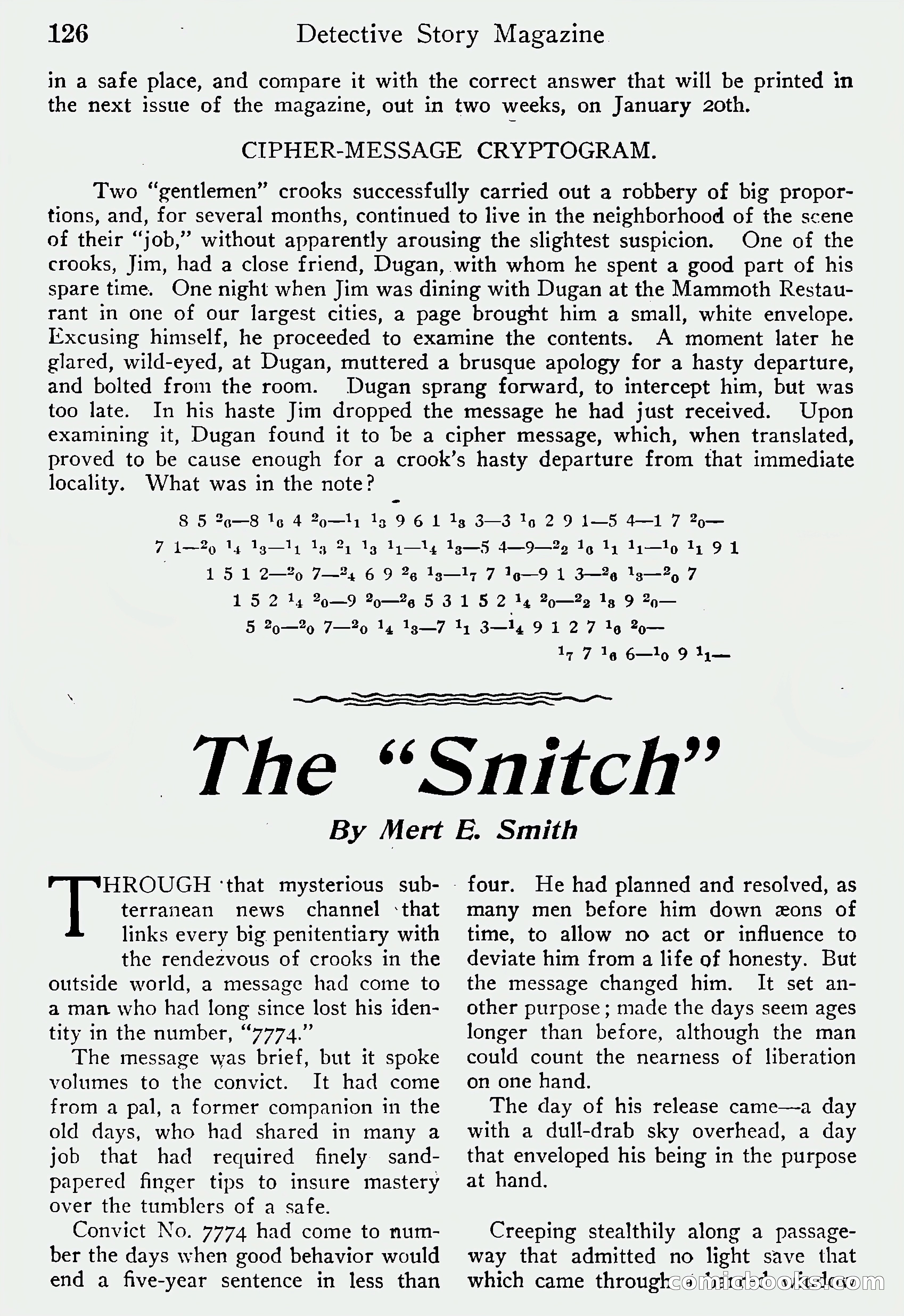 Detective Story Magazine, Vol. 6, No. 1 — page 128 of 132