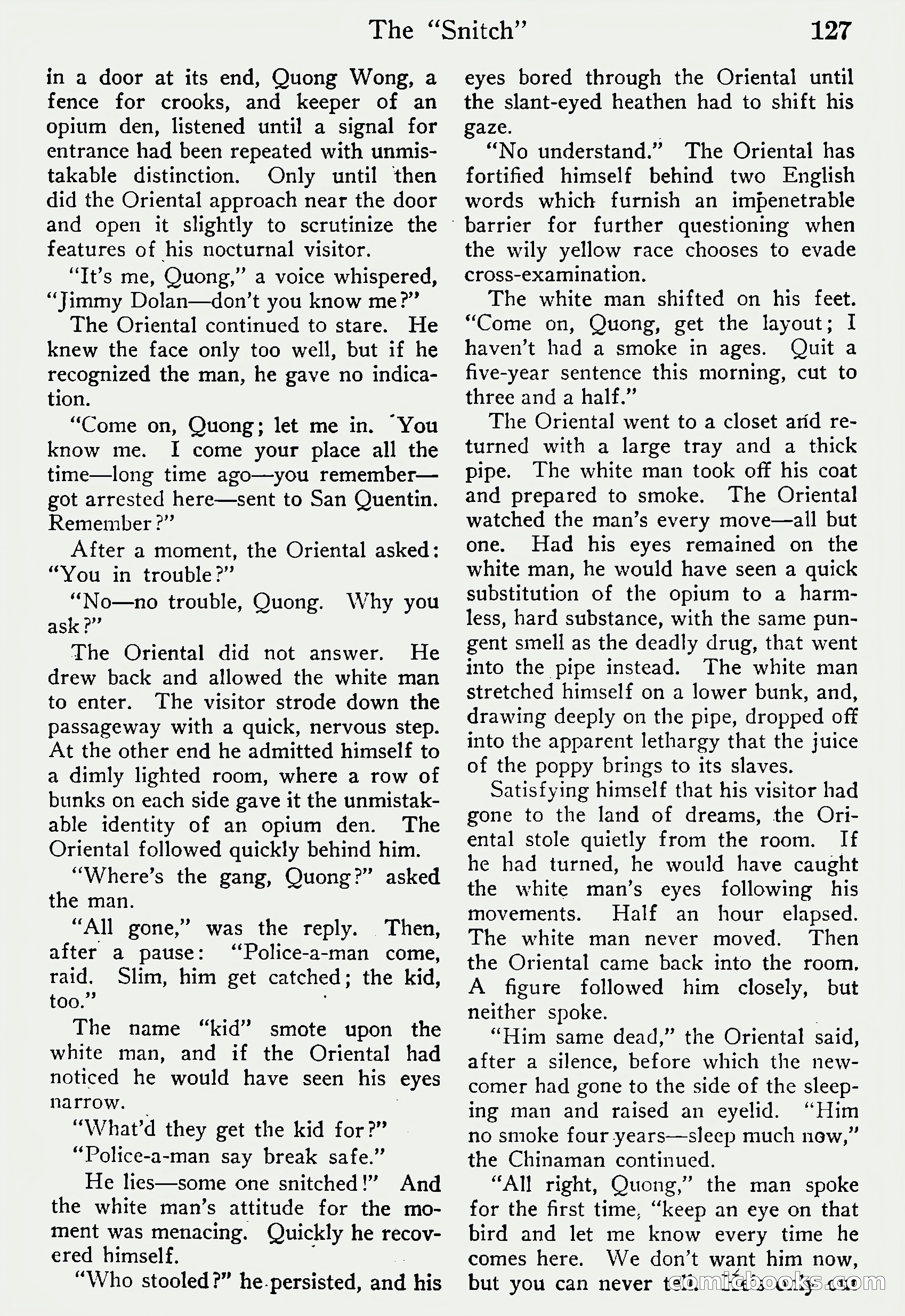 Detective Story Magazine, Vol. 6, No. 1 — page 129 of 132