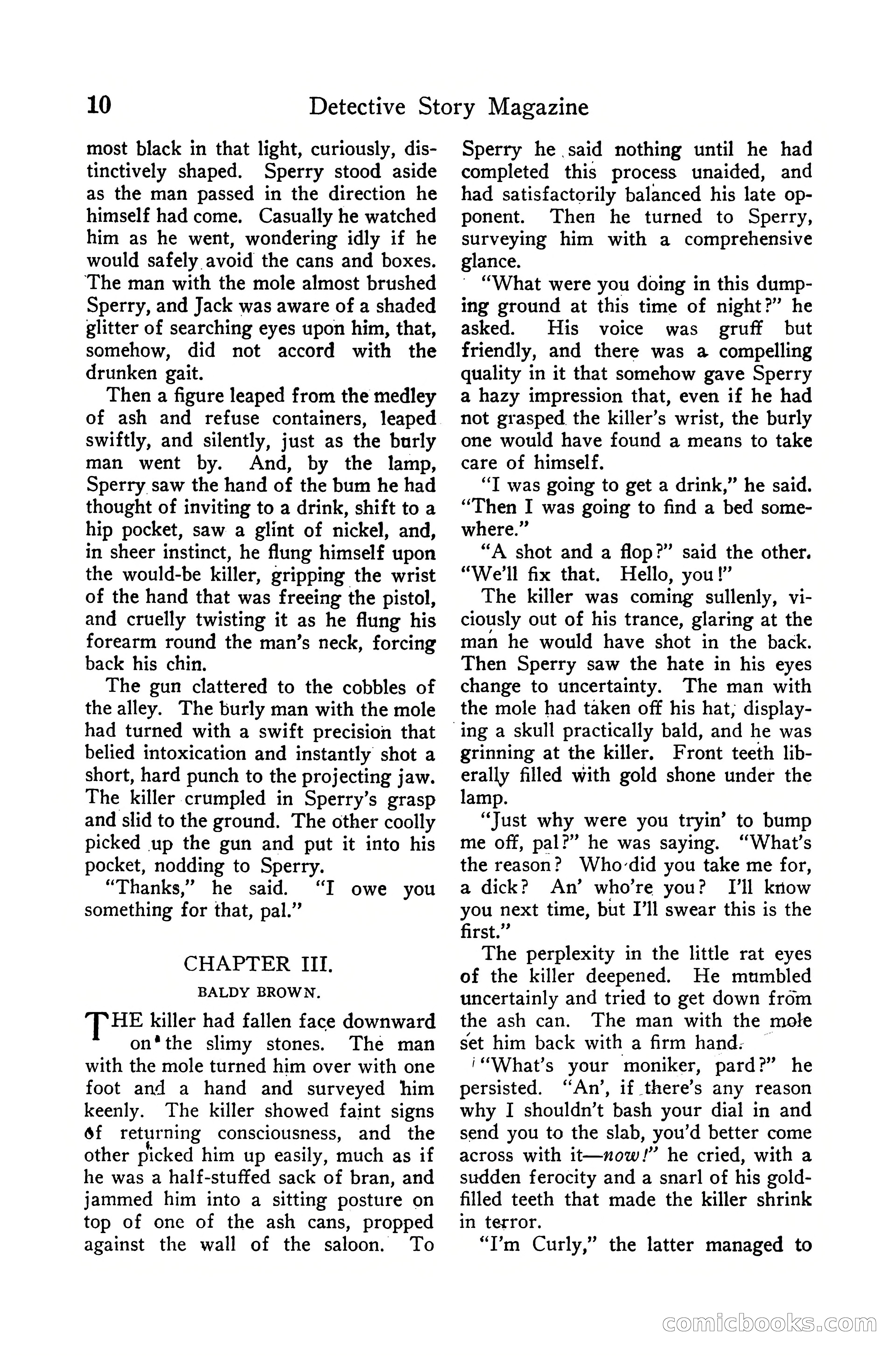Detective Story Magazine, December 10, 1918 — page 12 of 164