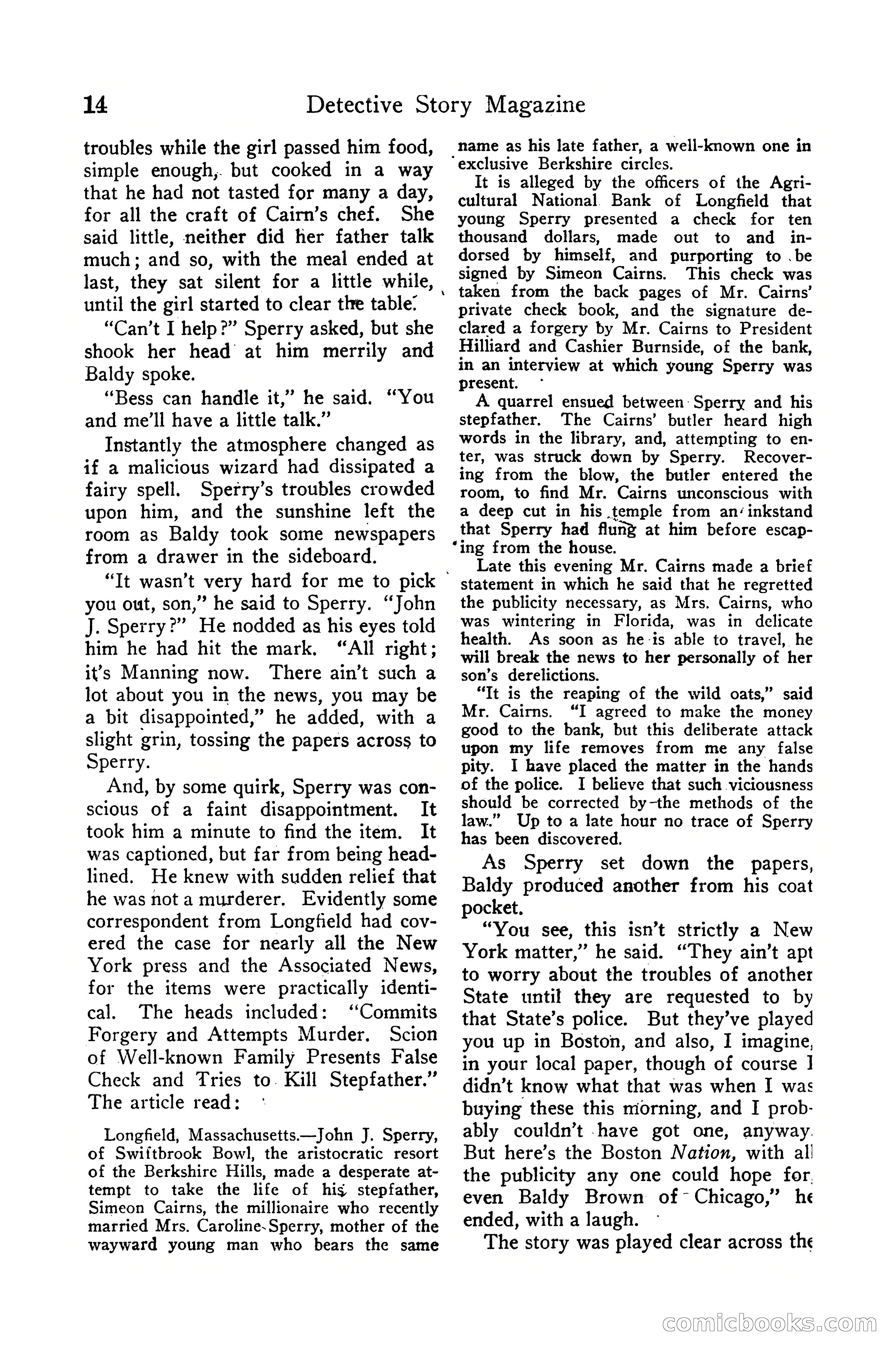 Detective Story Magazine, December 10, 1918 — page 16 of 164