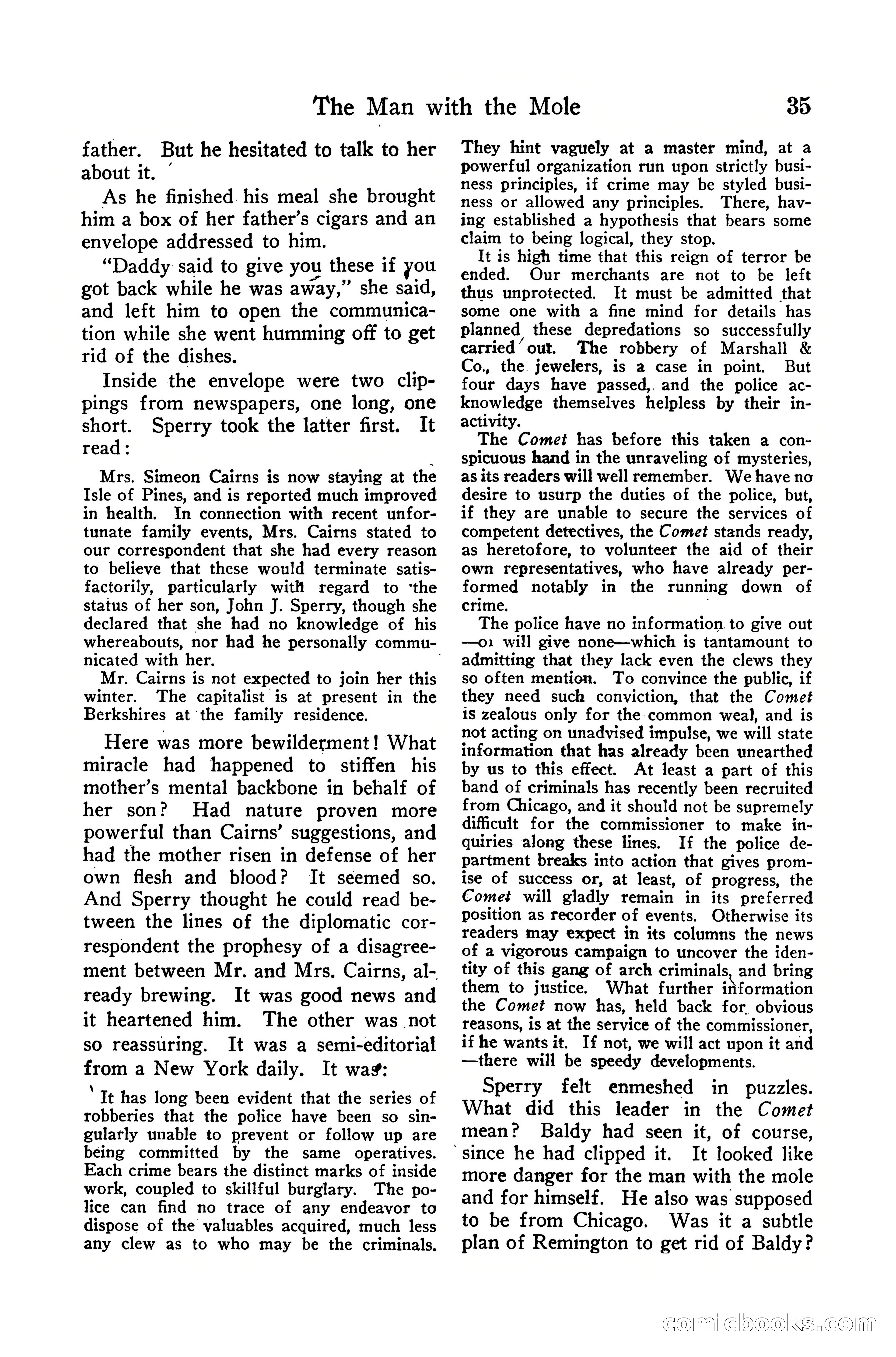 Detective Story Magazine, December 10, 1918 — page 37 of 164